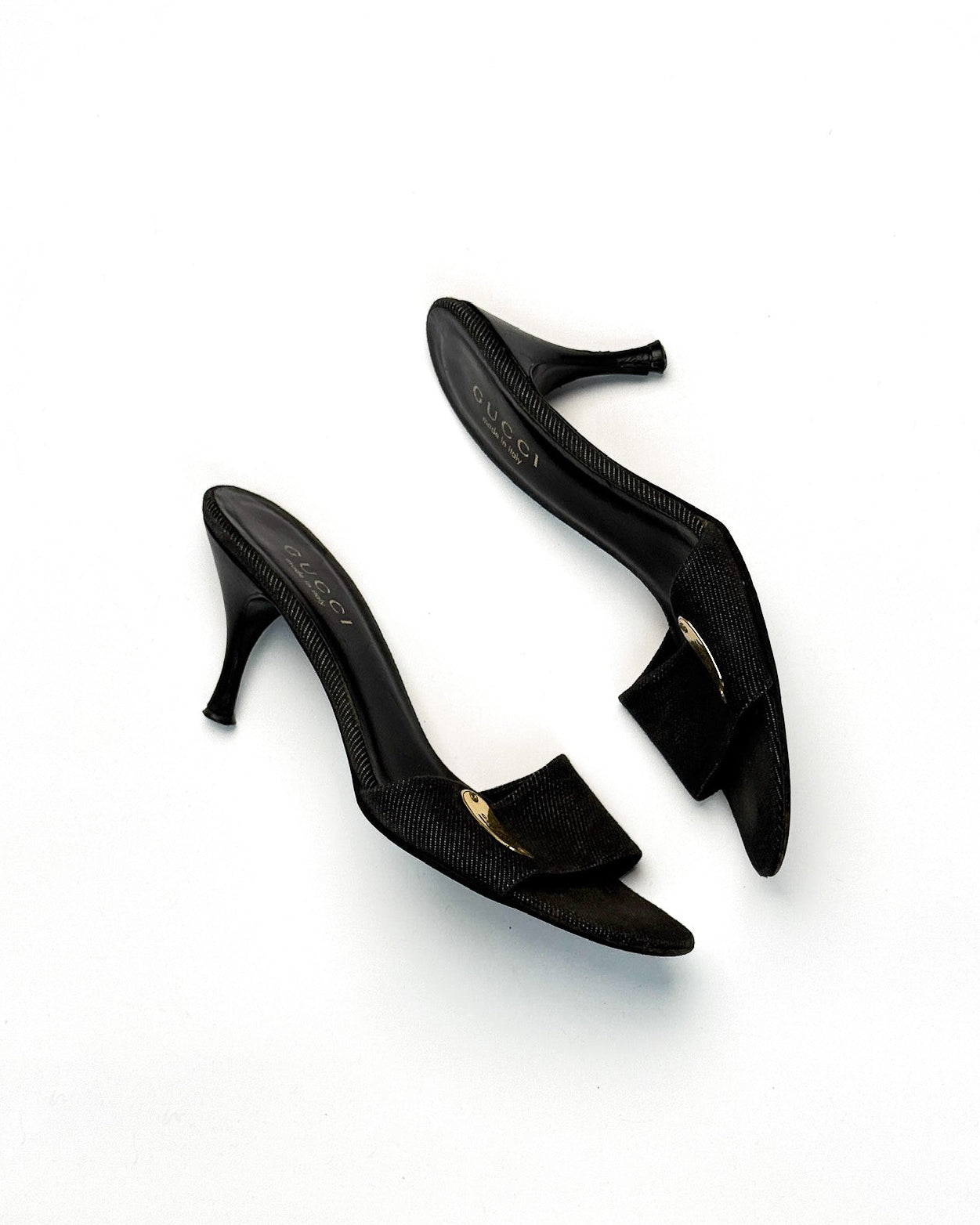 Gucci Denim Tag Mules • EU 37