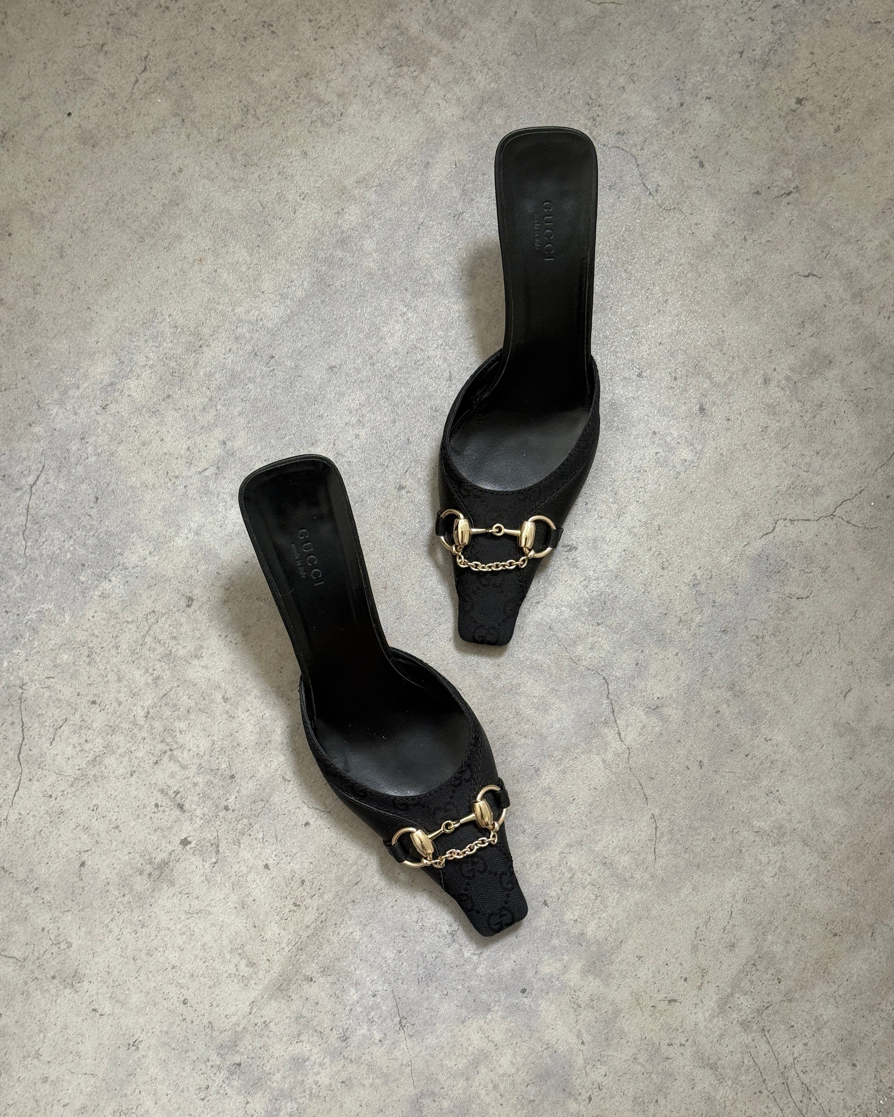 Gucci Horsebit Chain Mules • EU 38