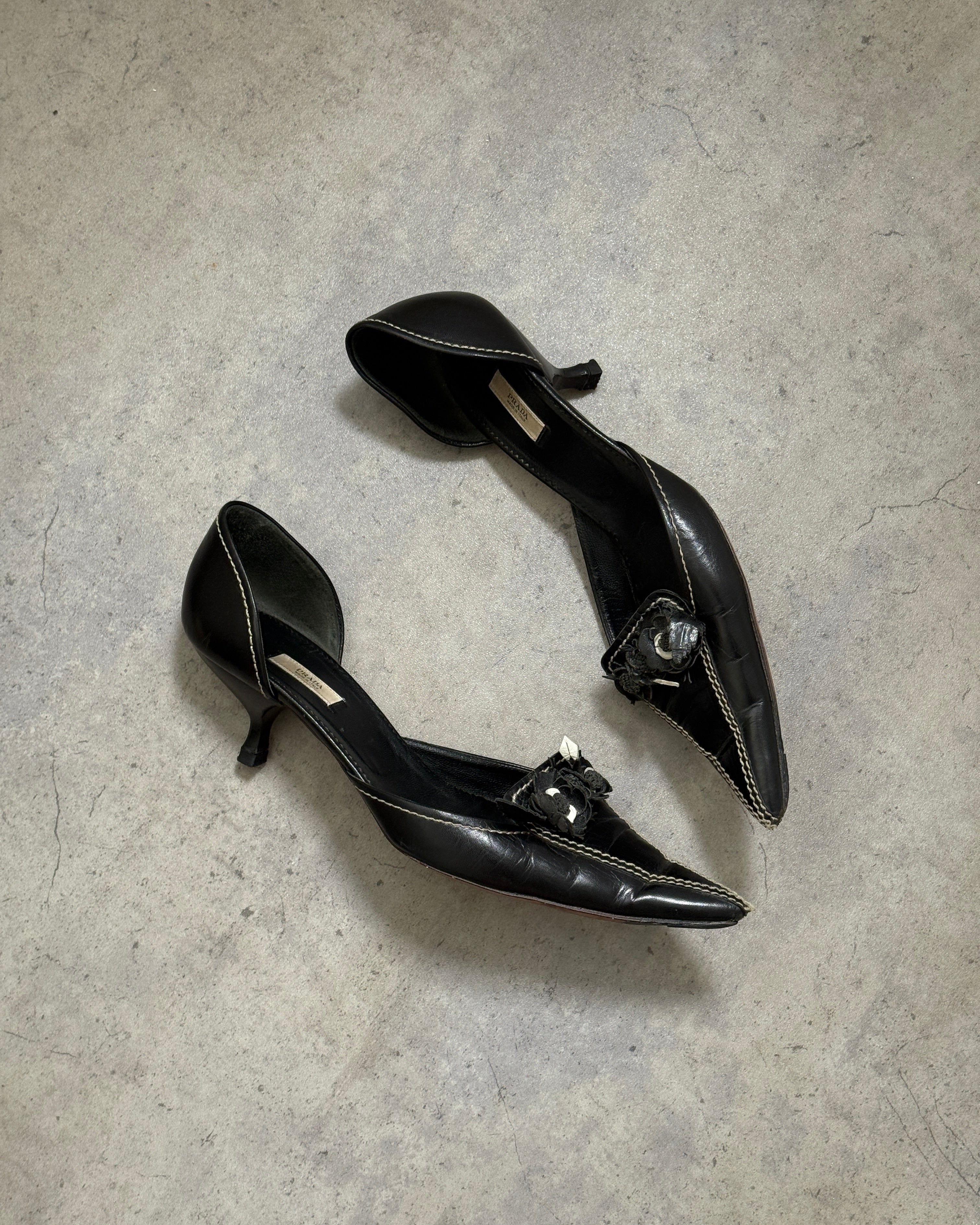 Prada D’Orsay Floral Heels • EU 41