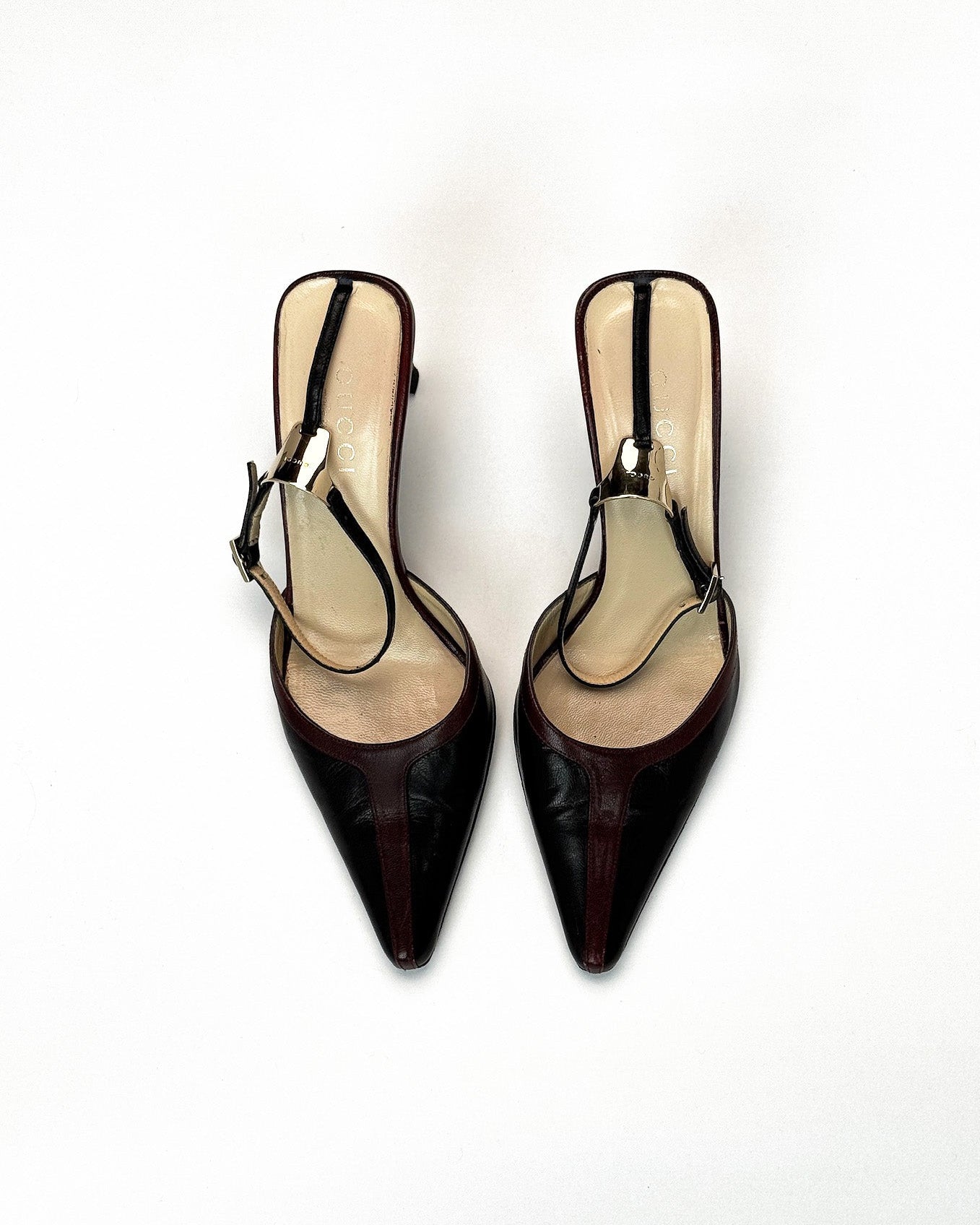 Gucci 90s Two Tone Heels • EU 38