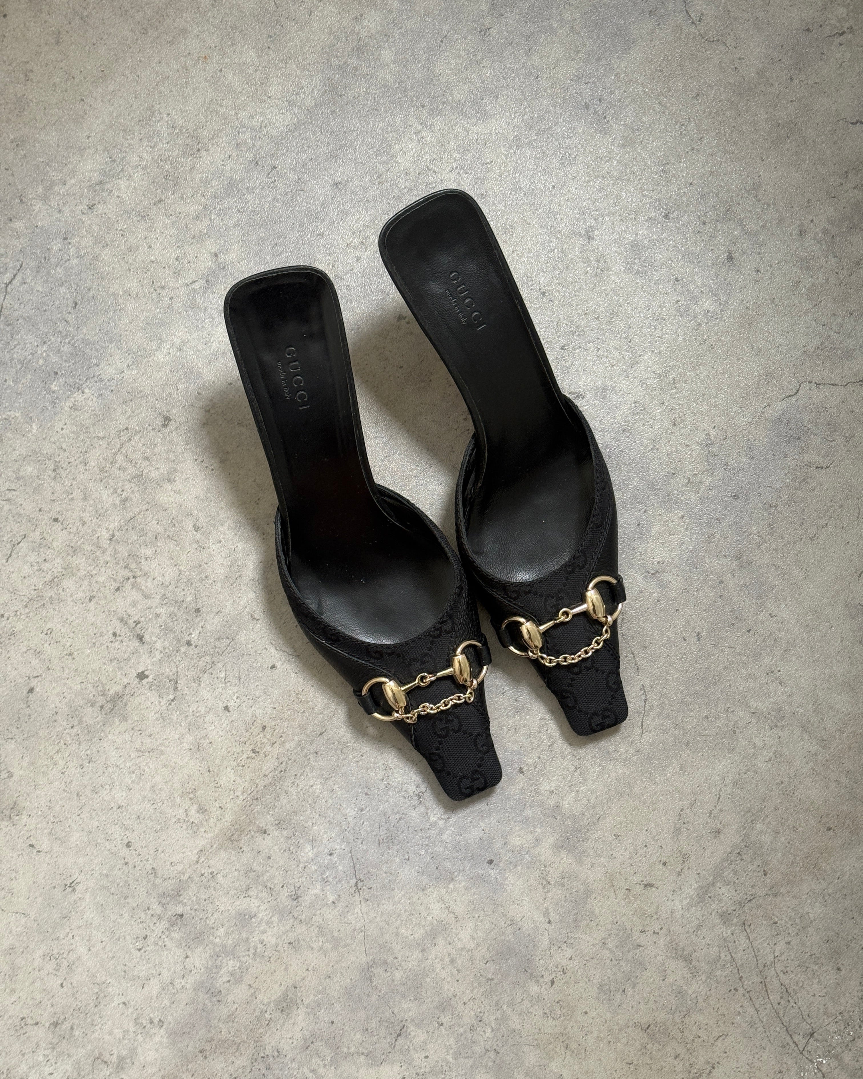 Gucci Horsebit Chain Mules • EU 38