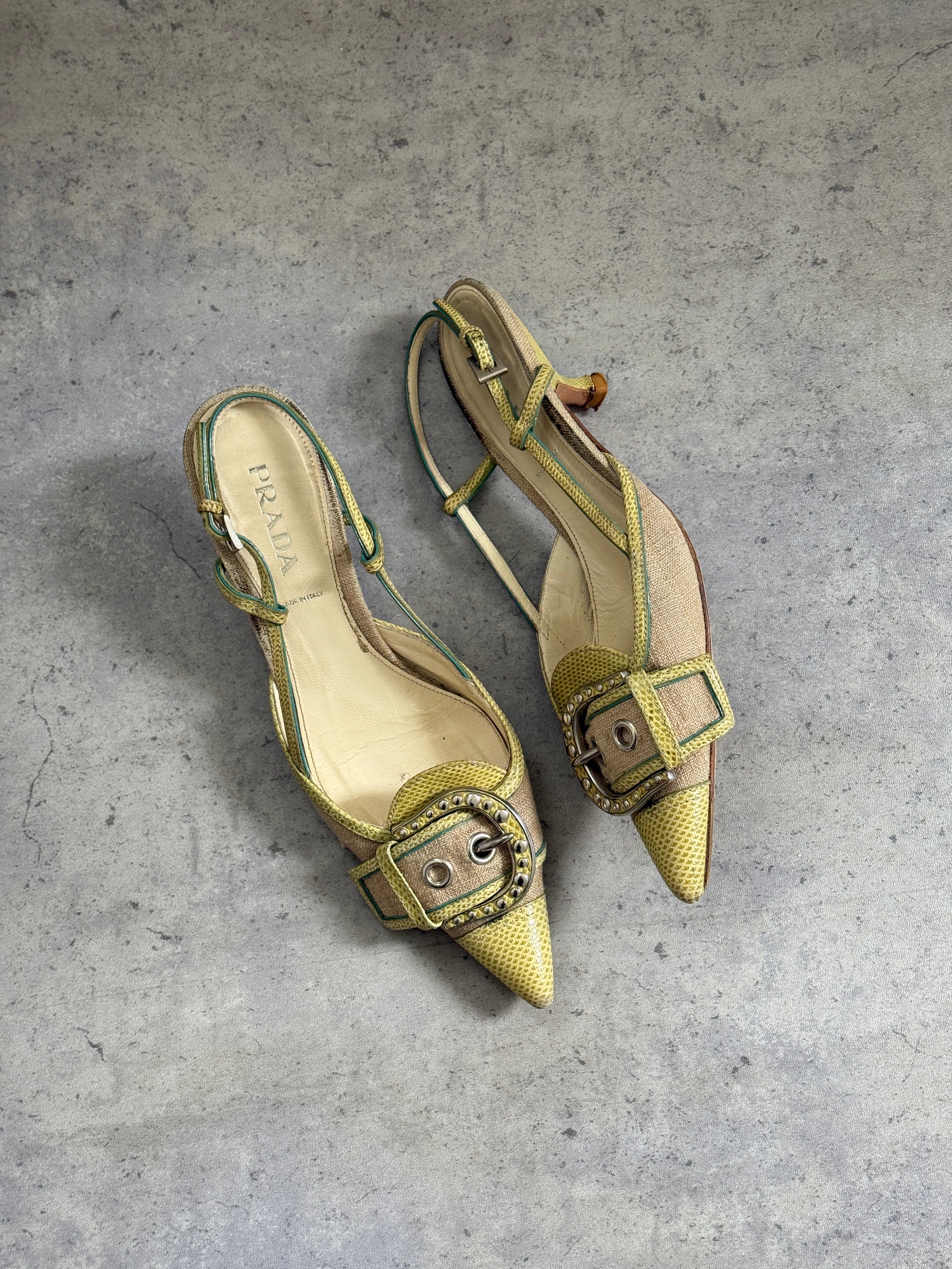 Prada Buckle Slingbacks • EU 37