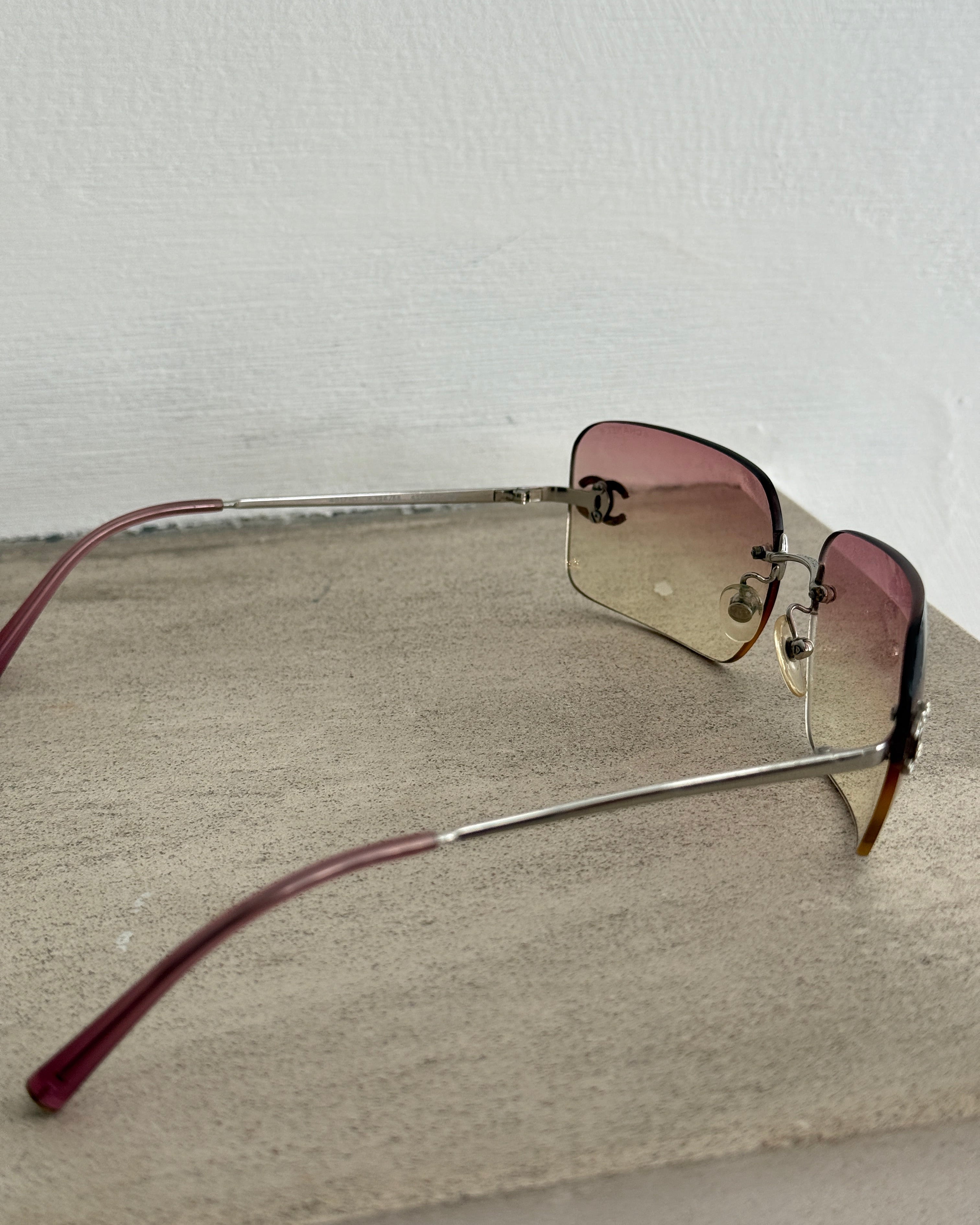 ICONIC Chanel Pink Frameless Sunglasses