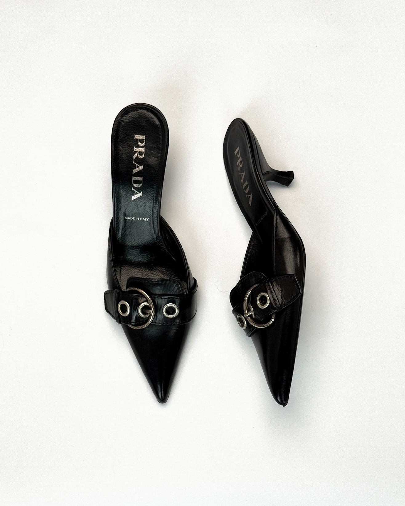 Prada Buckle Mules • EU 37.5