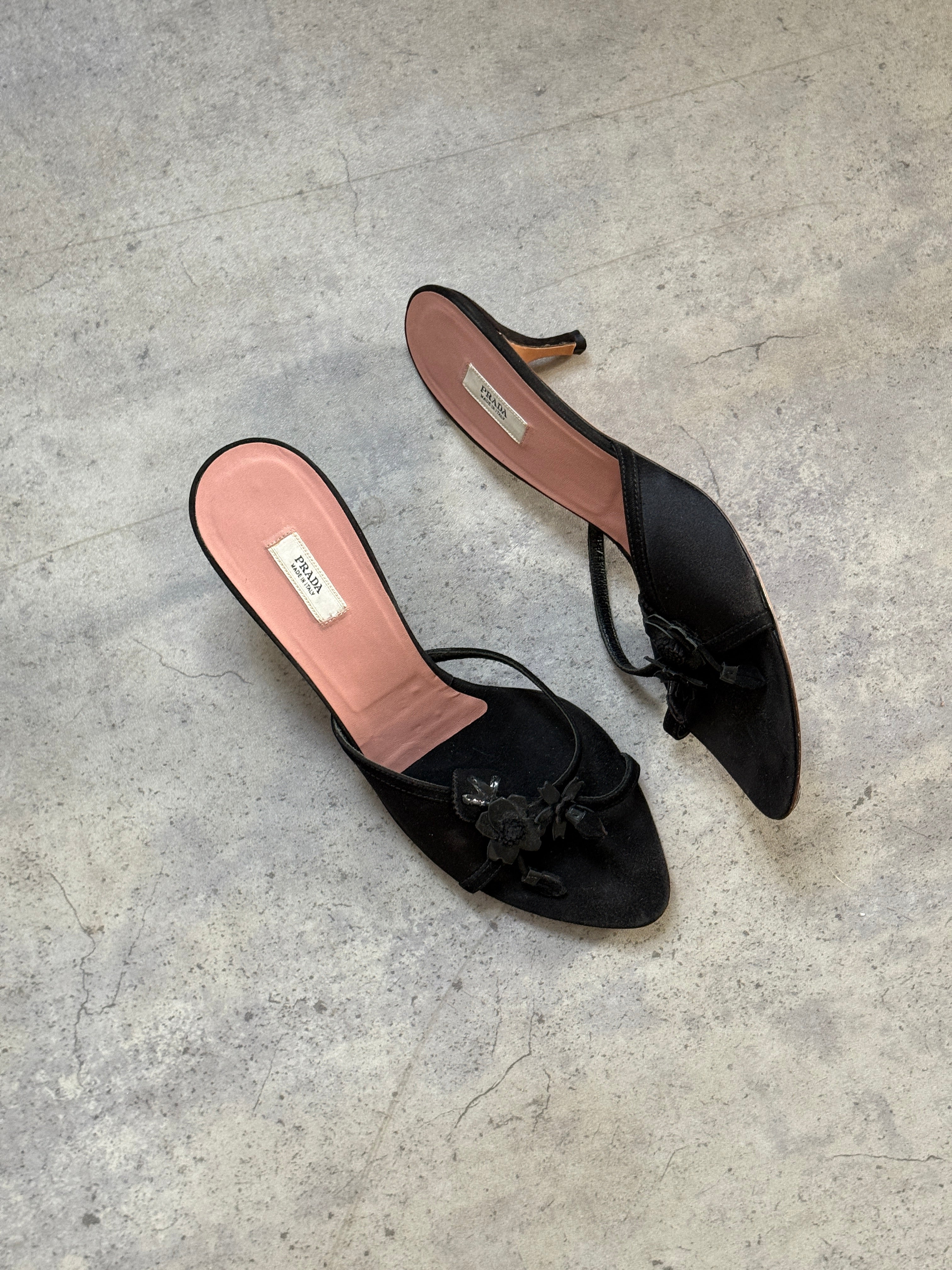 Prada SS 2002 Floral Mules • EU 39
