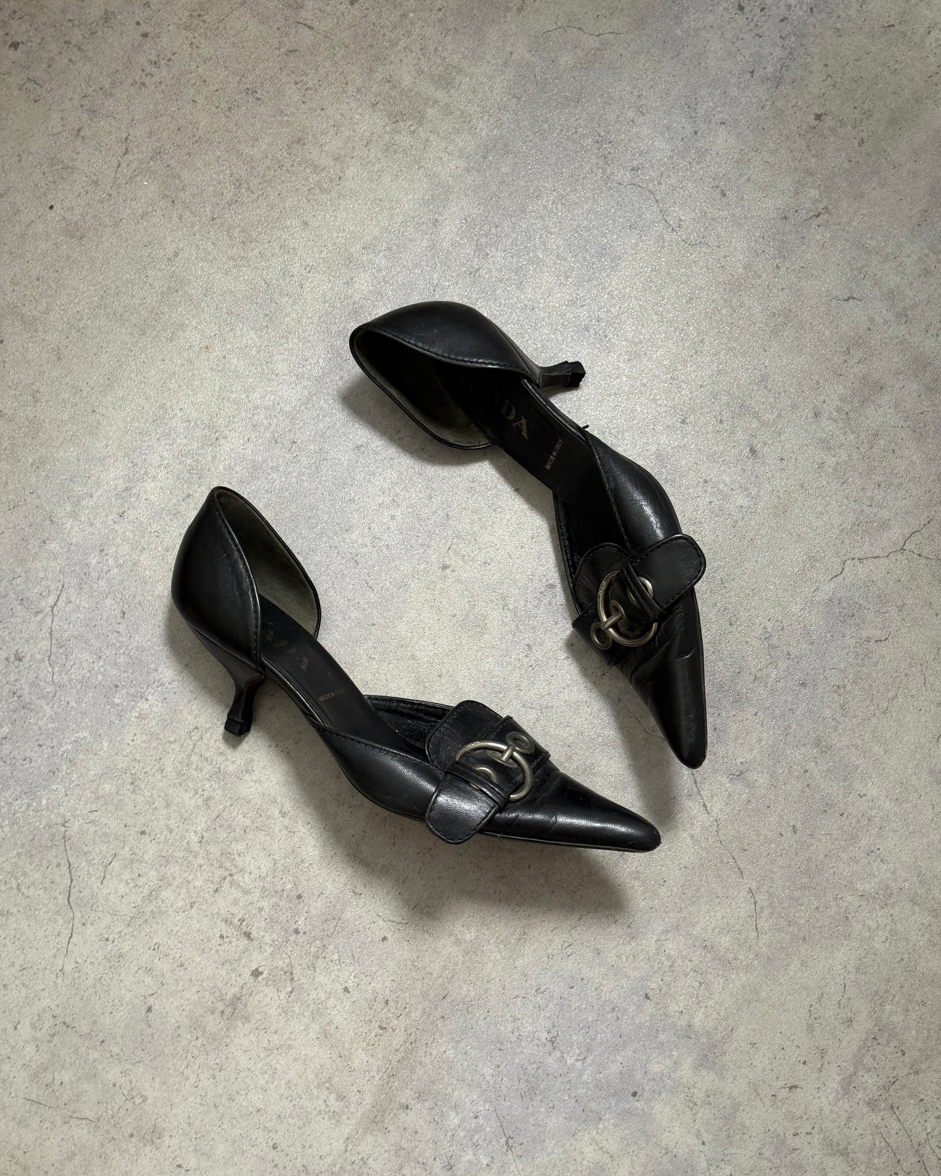 Prada D’Orsay Buckle Heels • EU 38