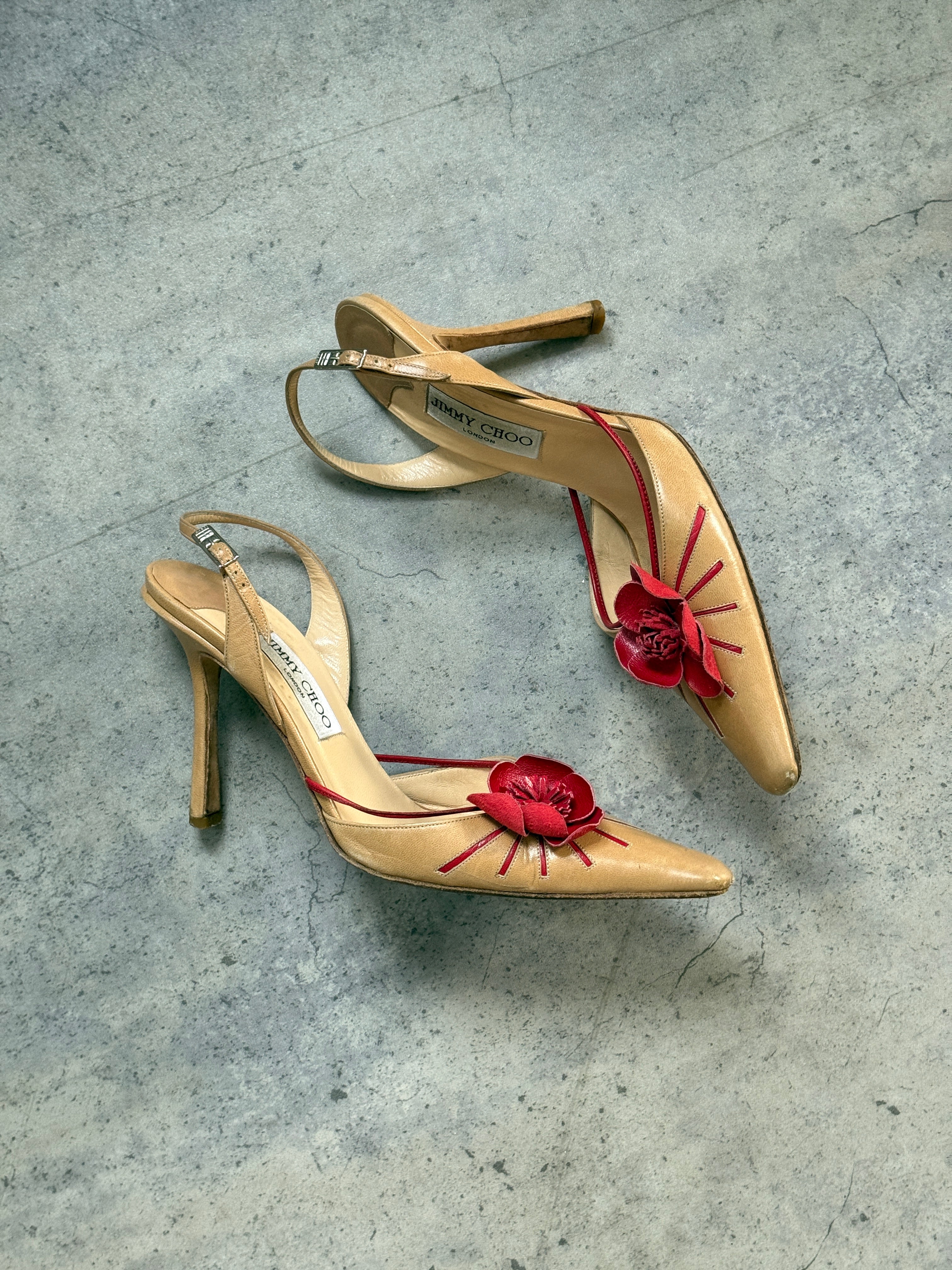 Jimmy Choo Floral Slingbacks • EU 38.5