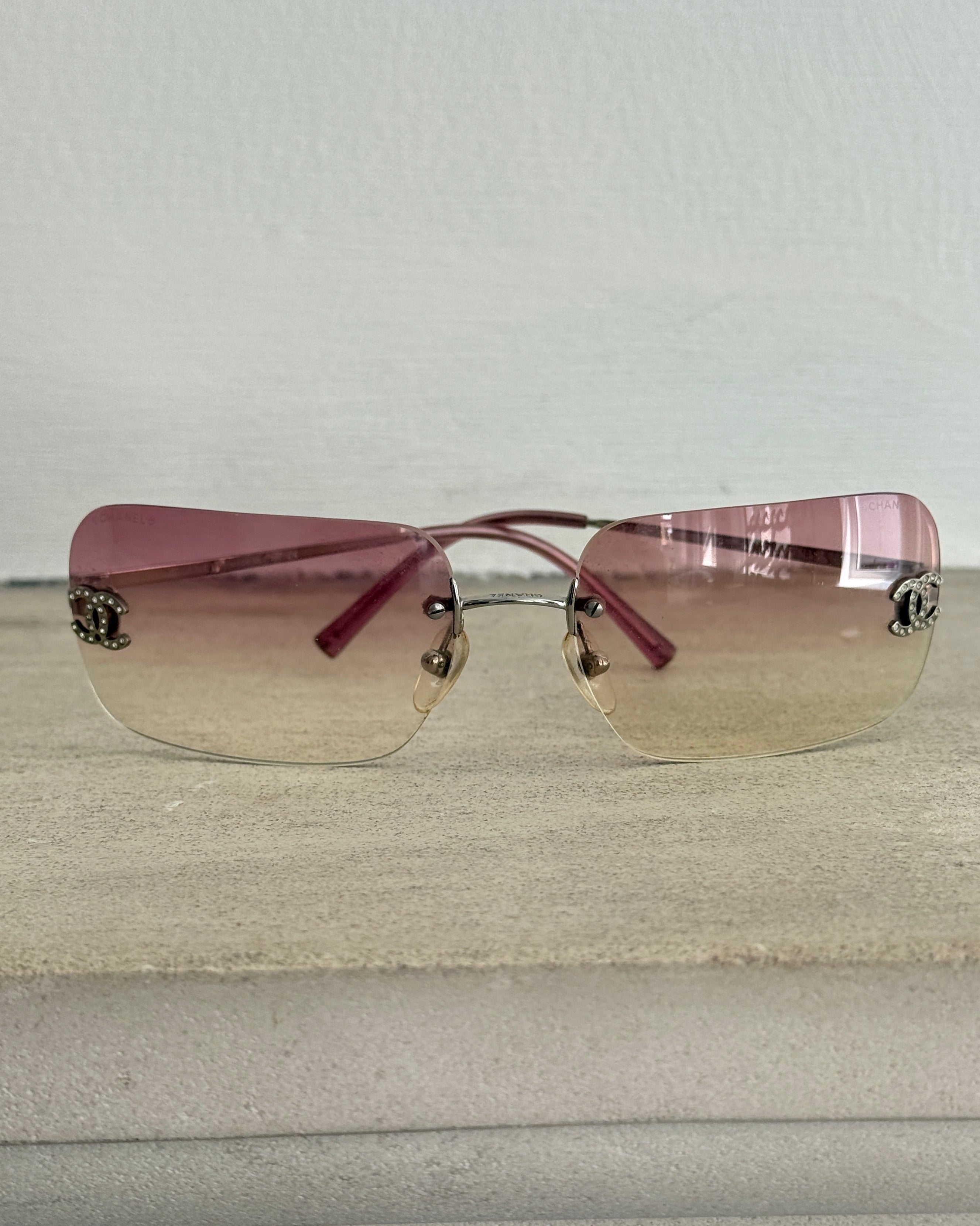 ICONIC Chanel Pink Frameless Sunglasses