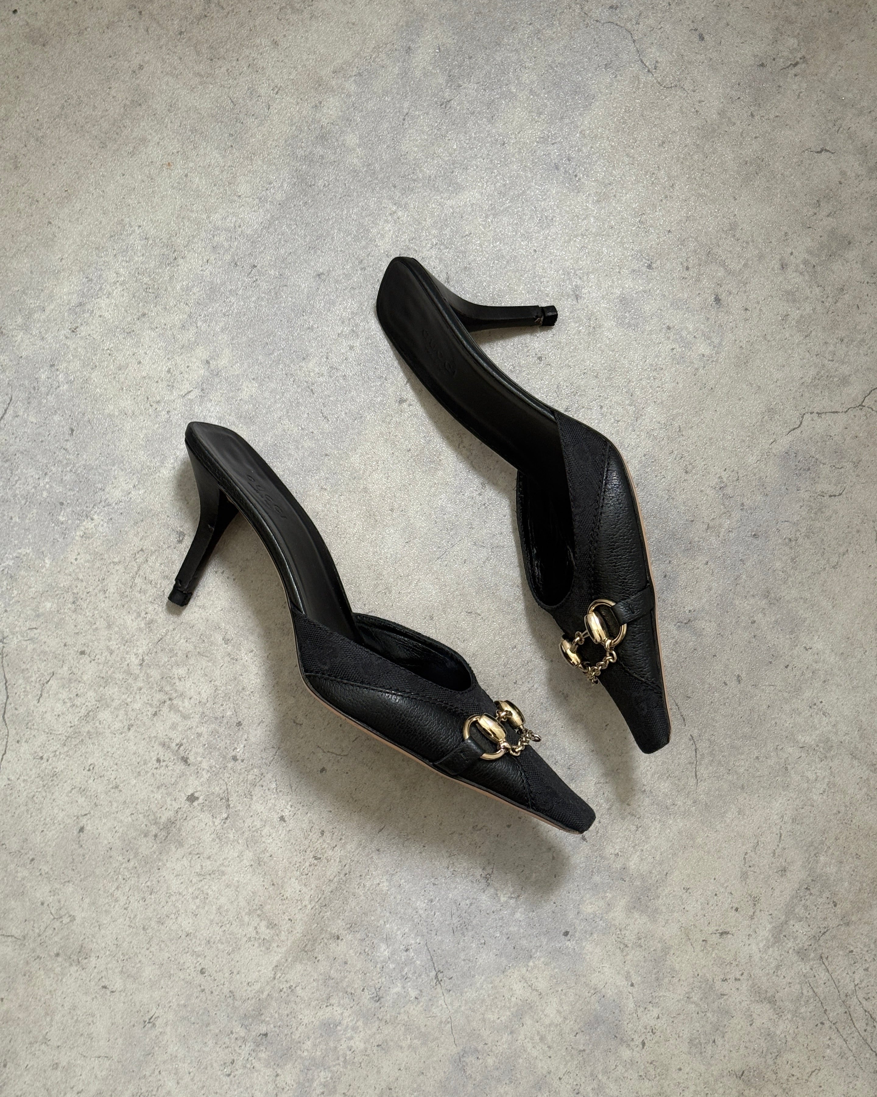 Gucci Horsebit Chain Mules • EU 38