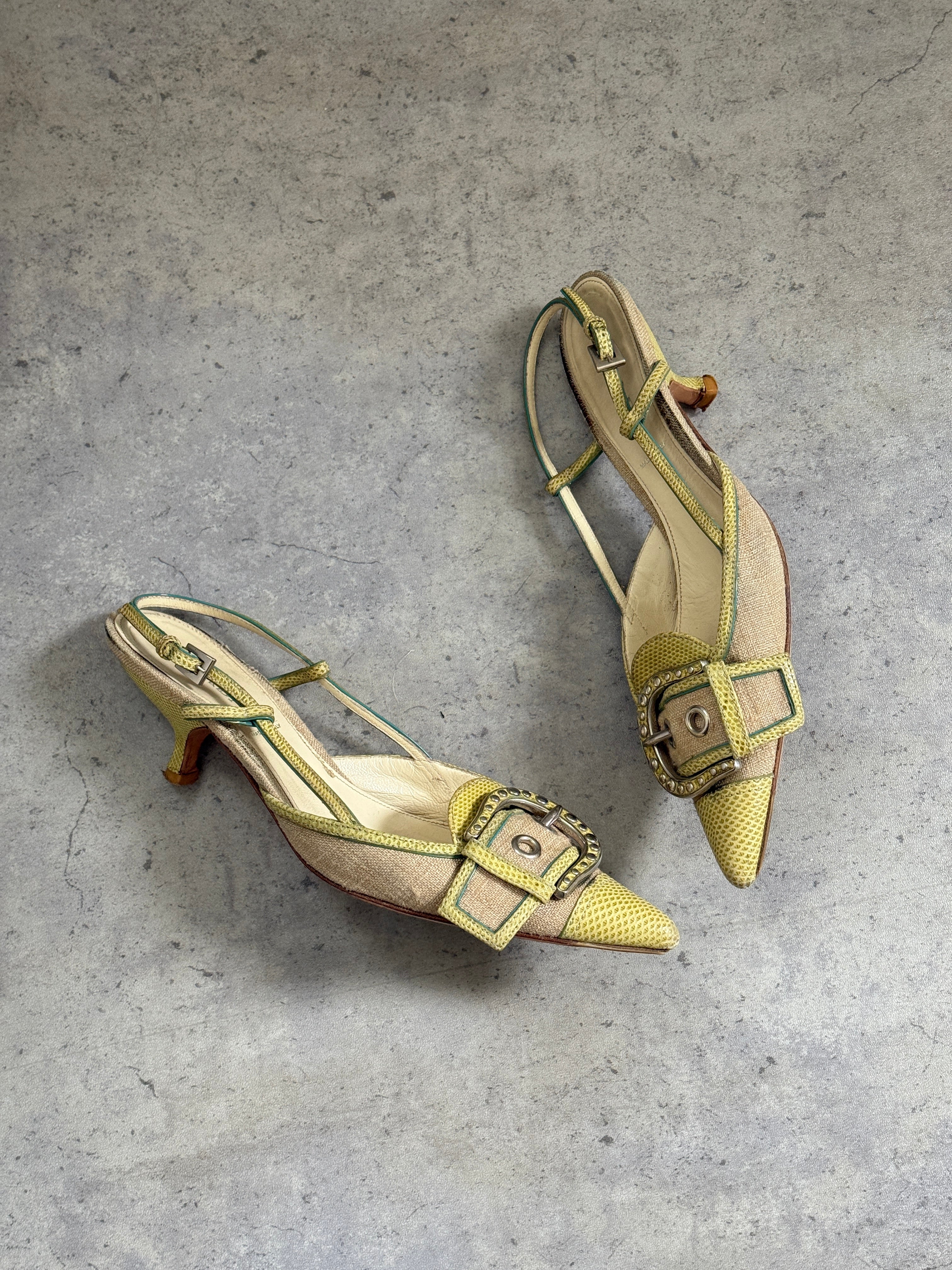 Prada Buckle Slingbacks • EU 37