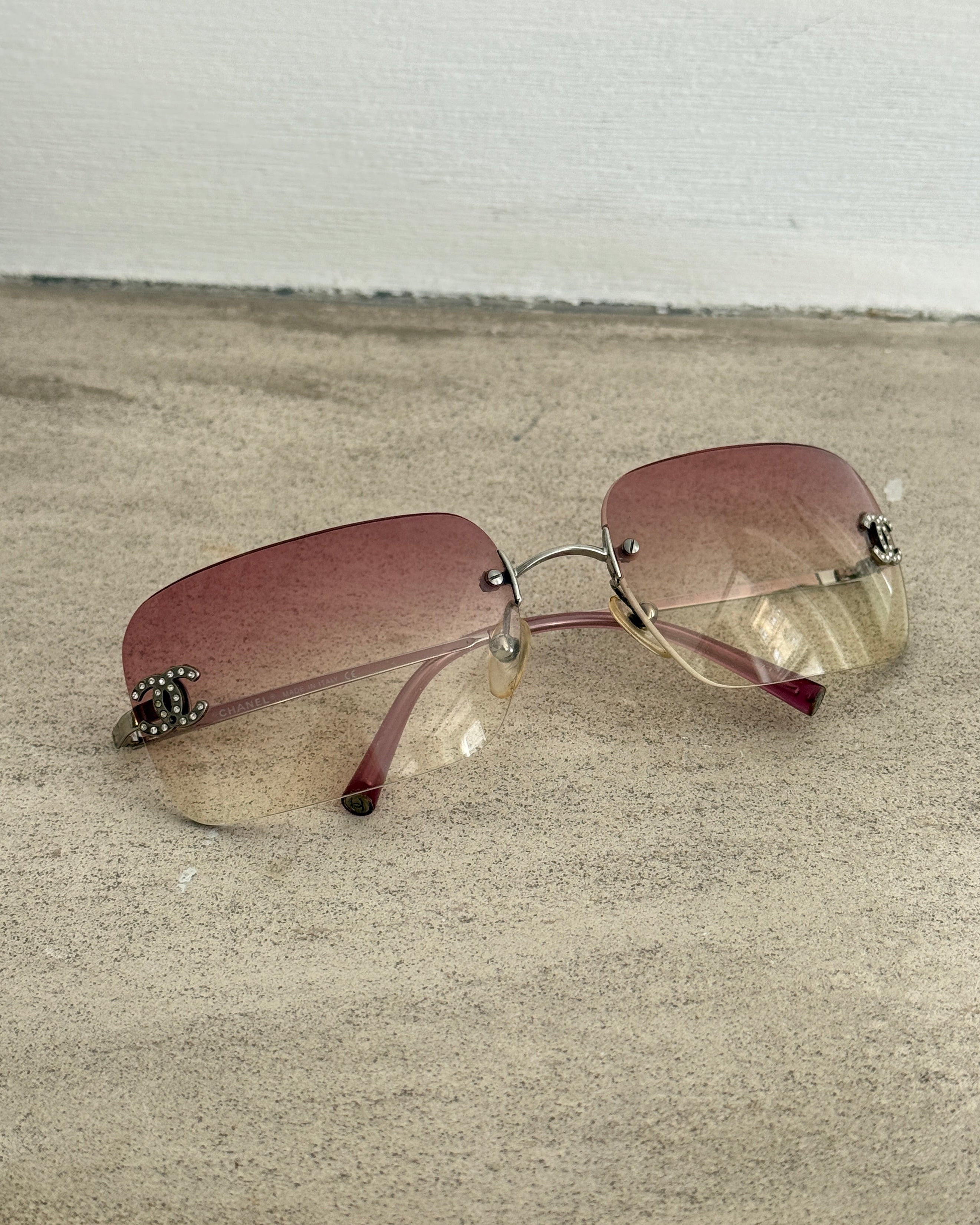 ICONIC Chanel Pink Frameless Sunglasses