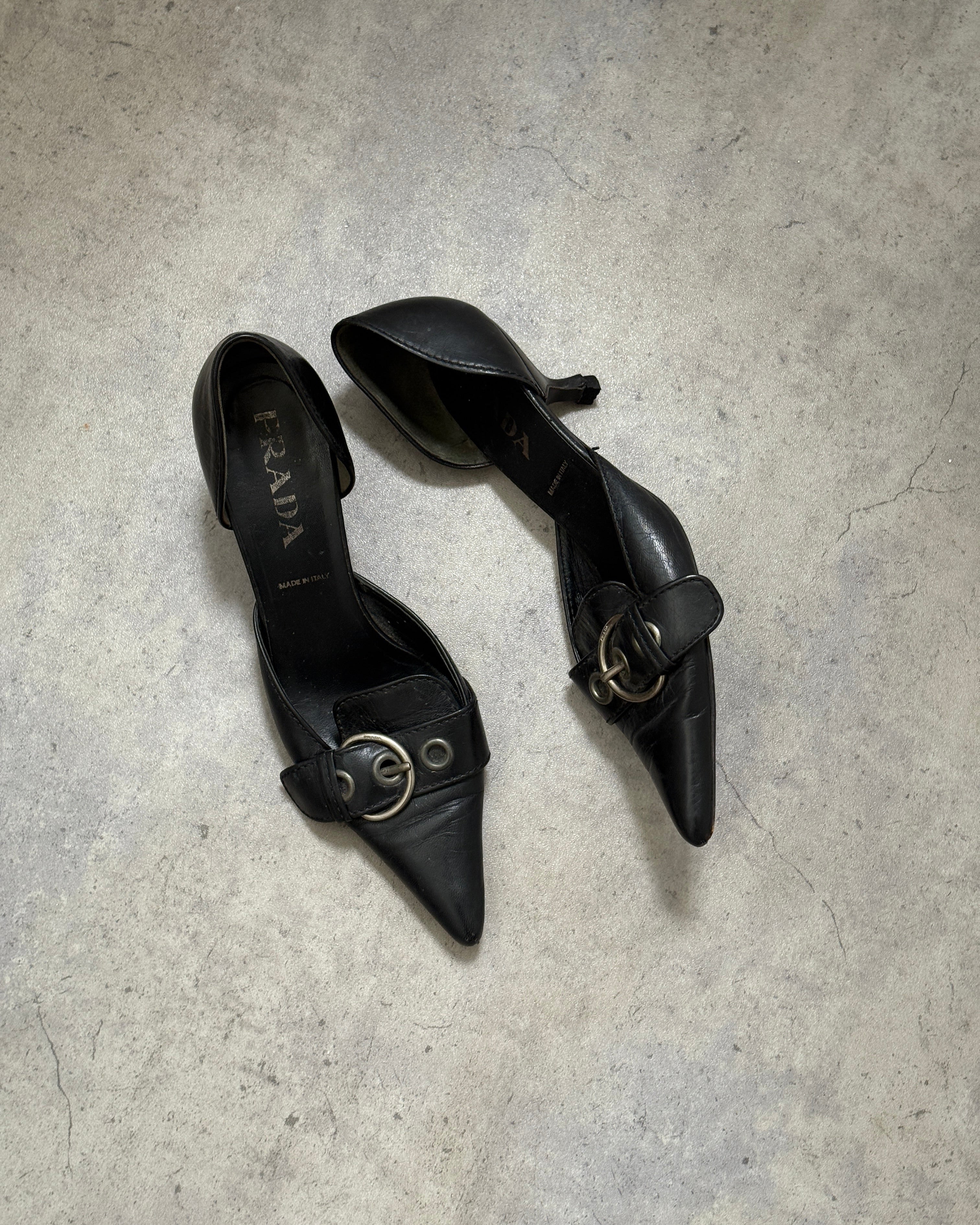 Prada D’Orsay Buckle Heels • EU 38