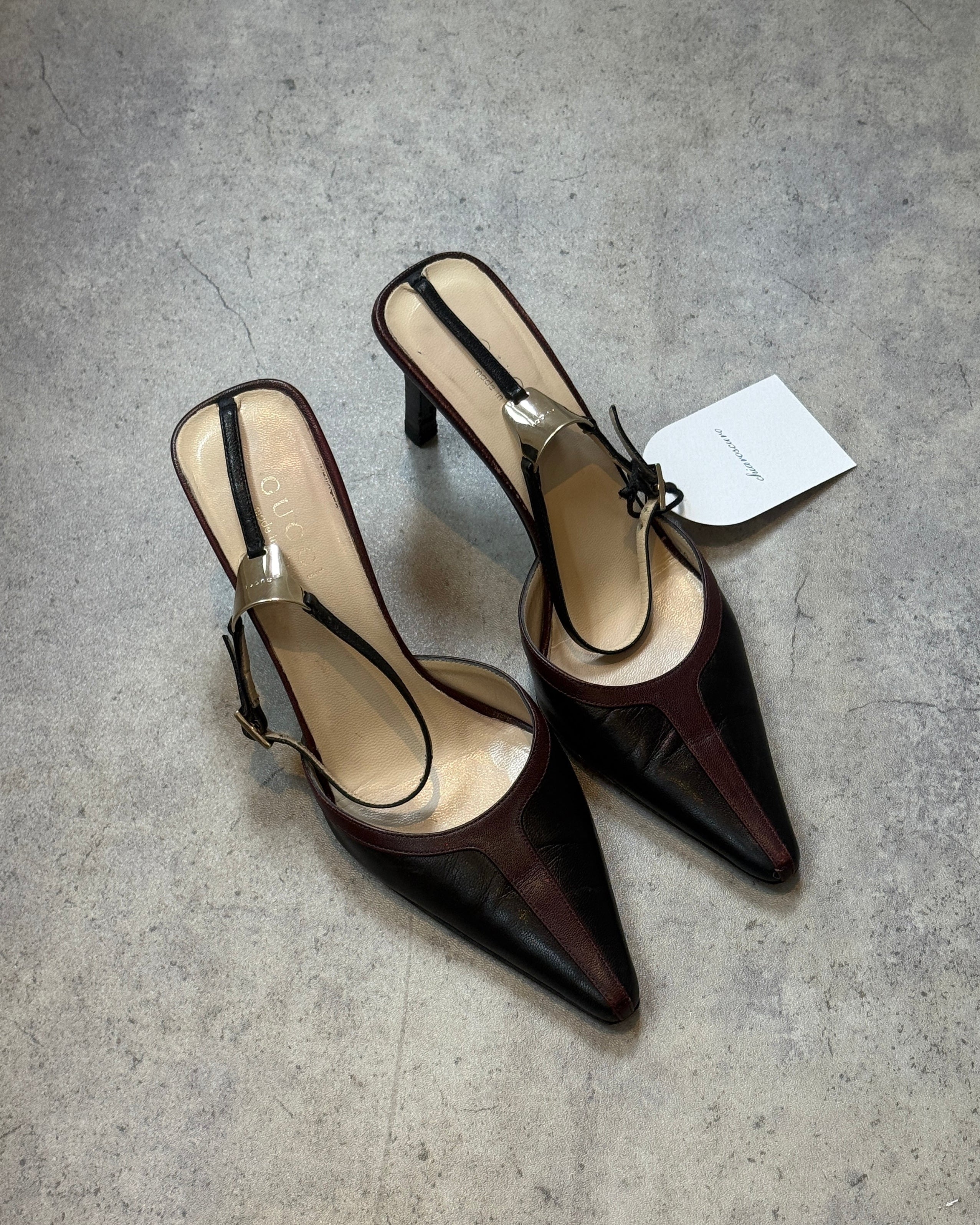 Gucci 90s Two Tone Heels • EU 38