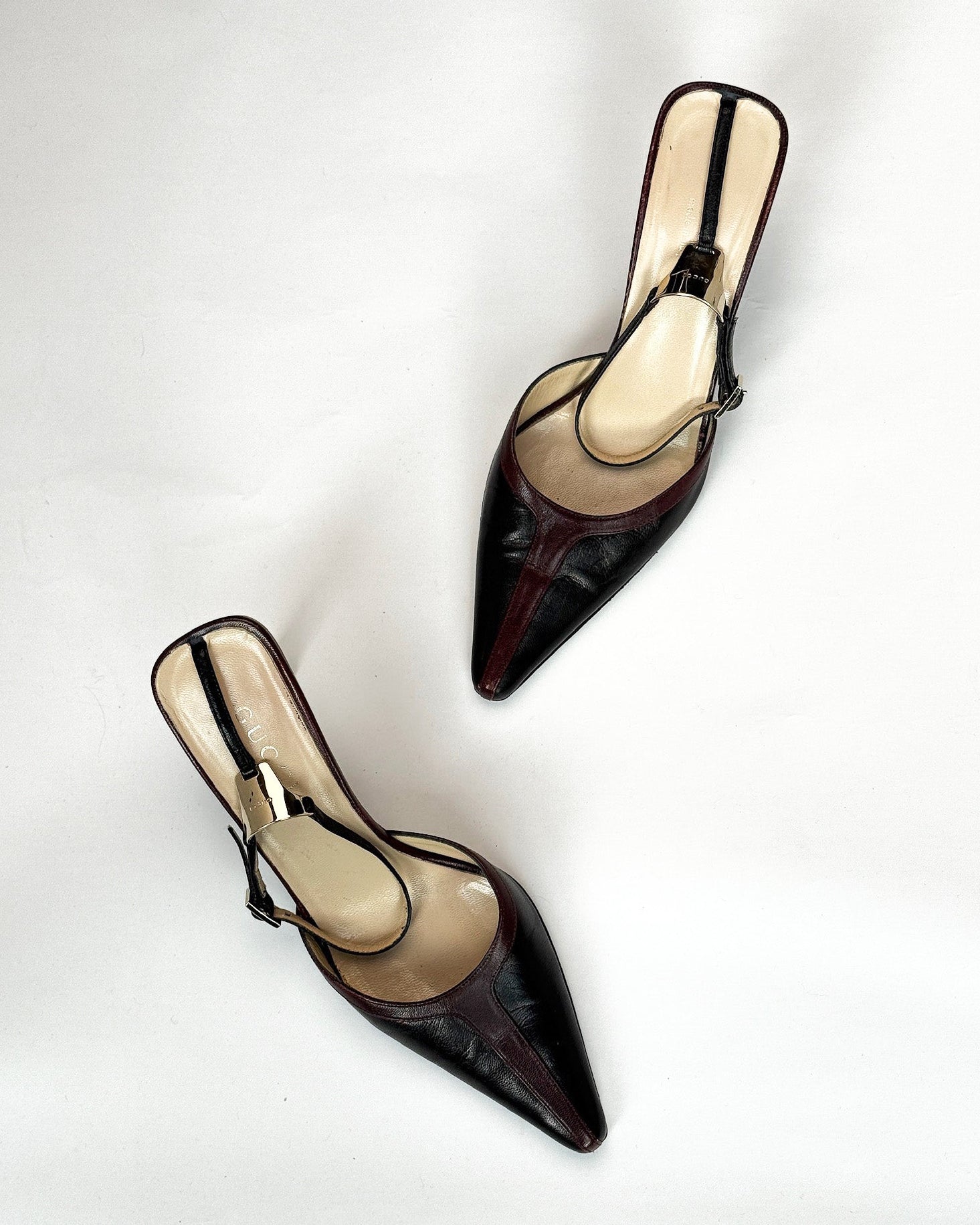 Gucci 90s Two Tone Heels • EU 38