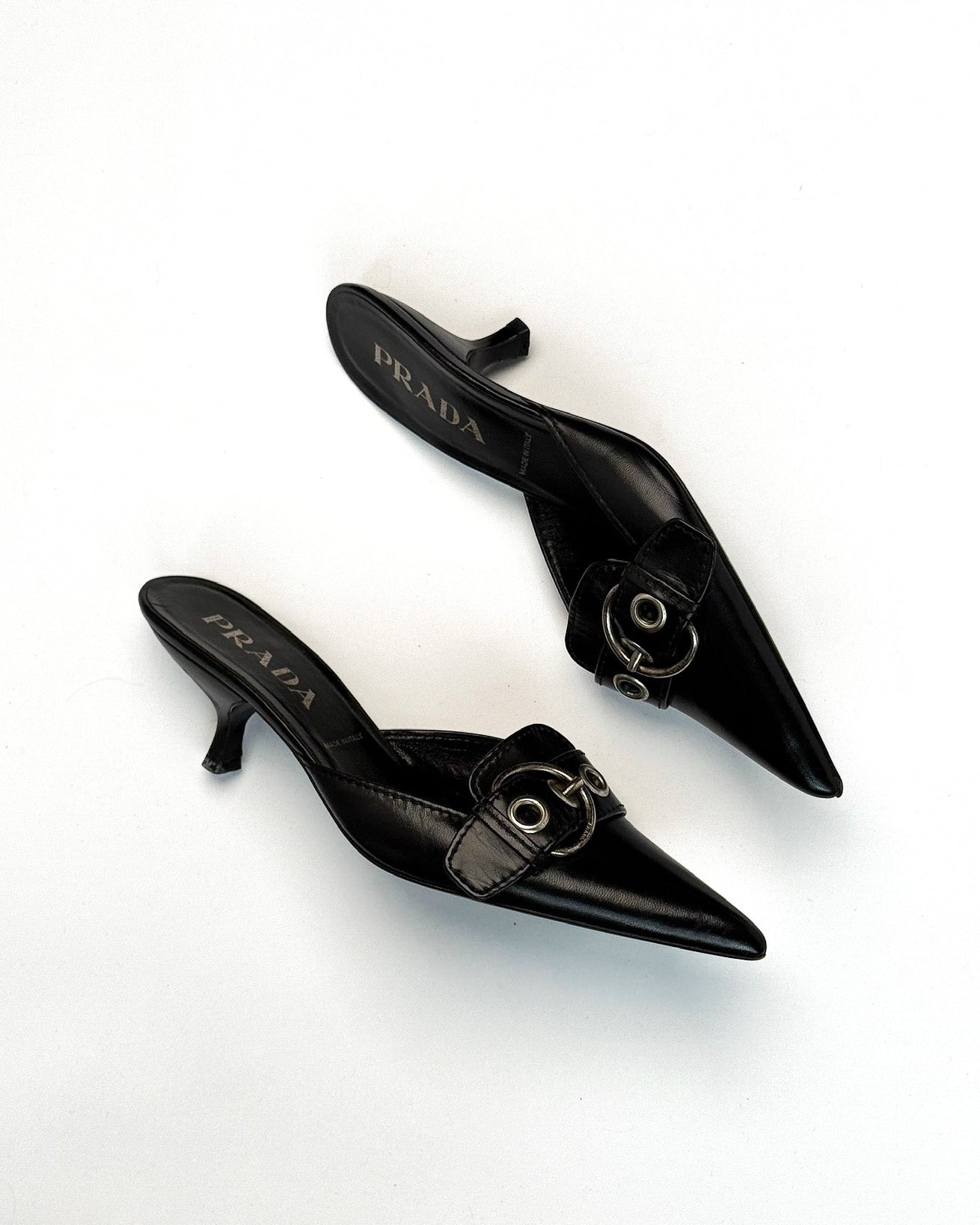 Prada Buckle Mules • EU 37.5