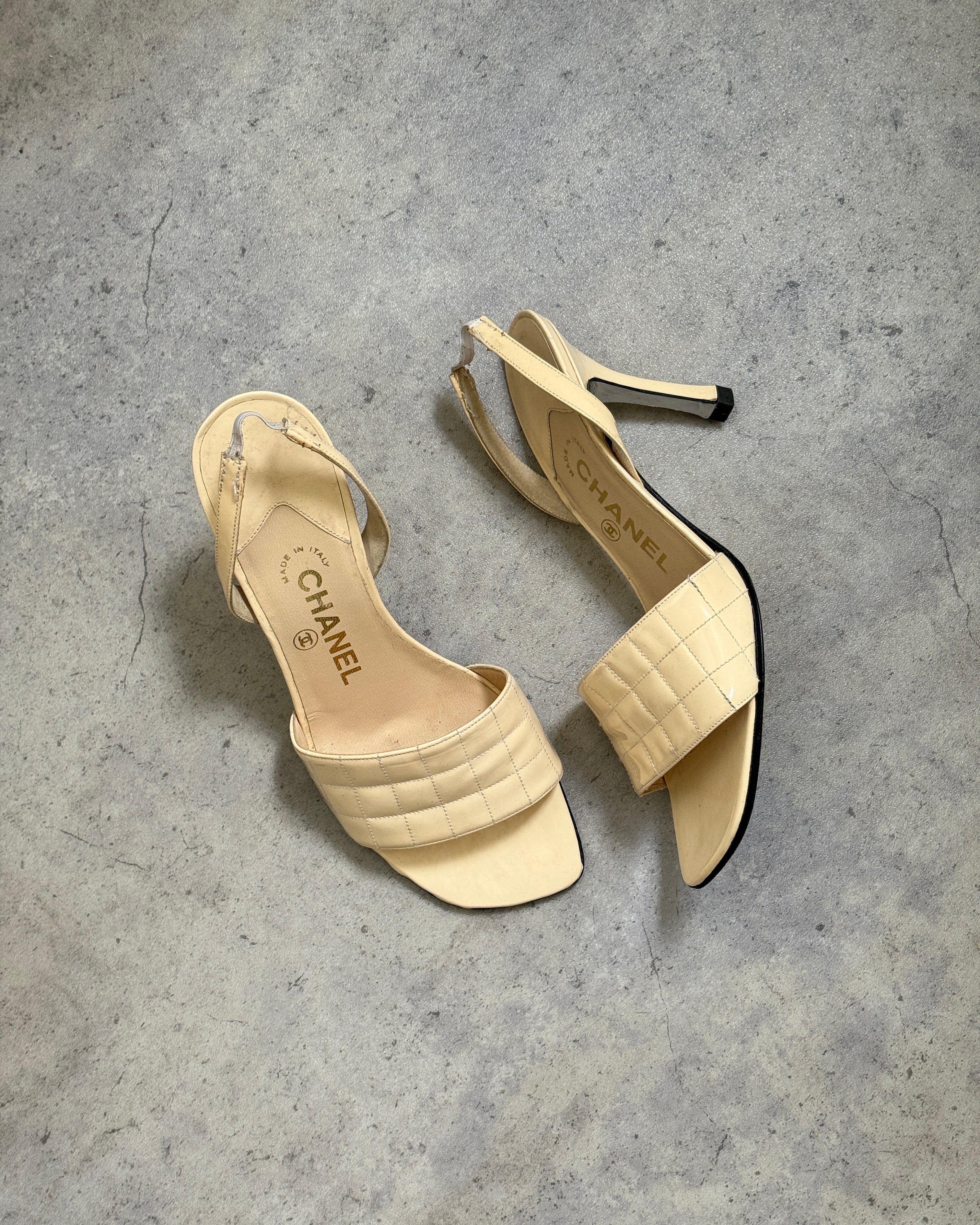 Chanel Quilted Leather Slingbacks • EU 36.5