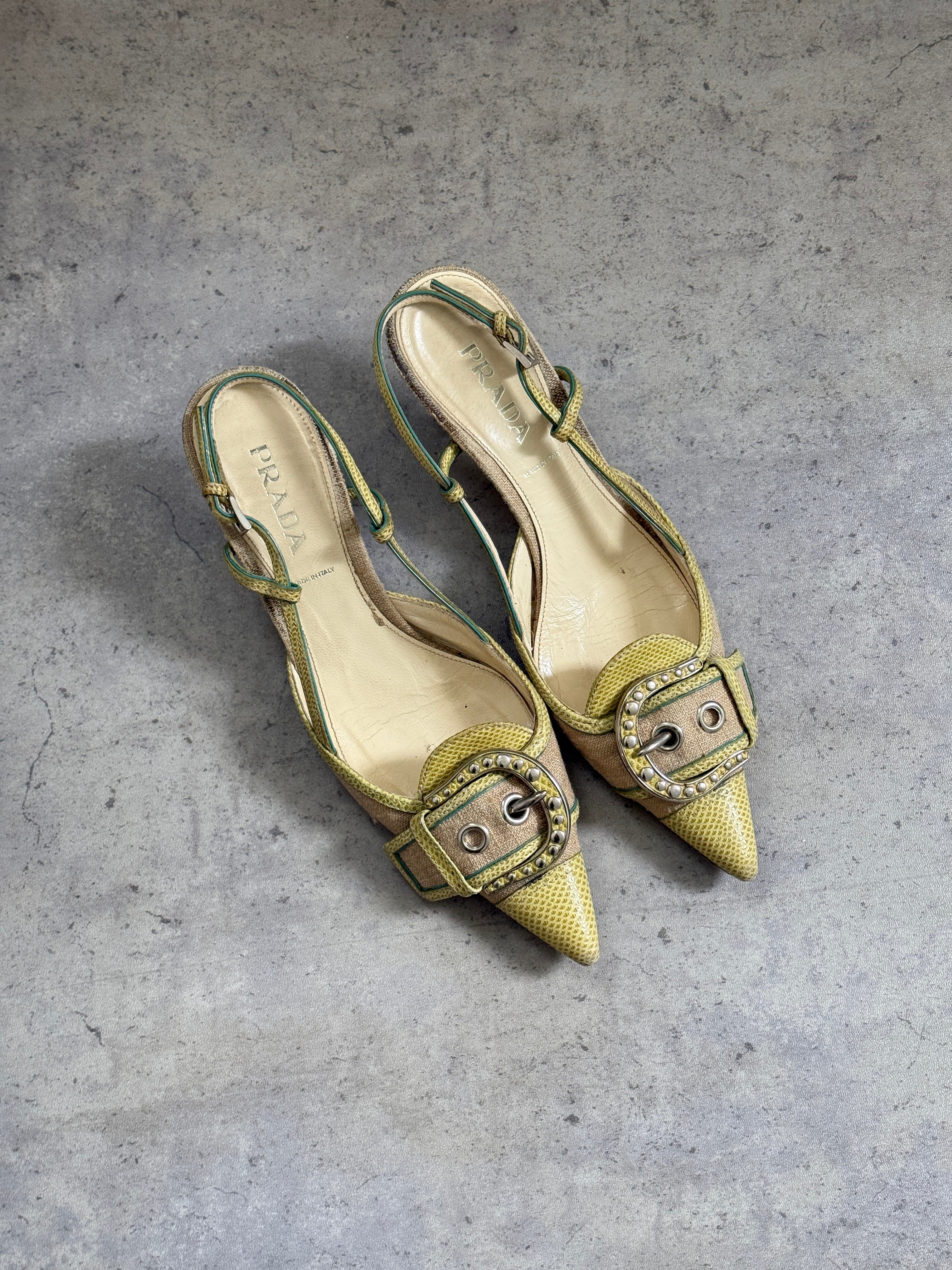 Prada Buckle Slingbacks • EU 37