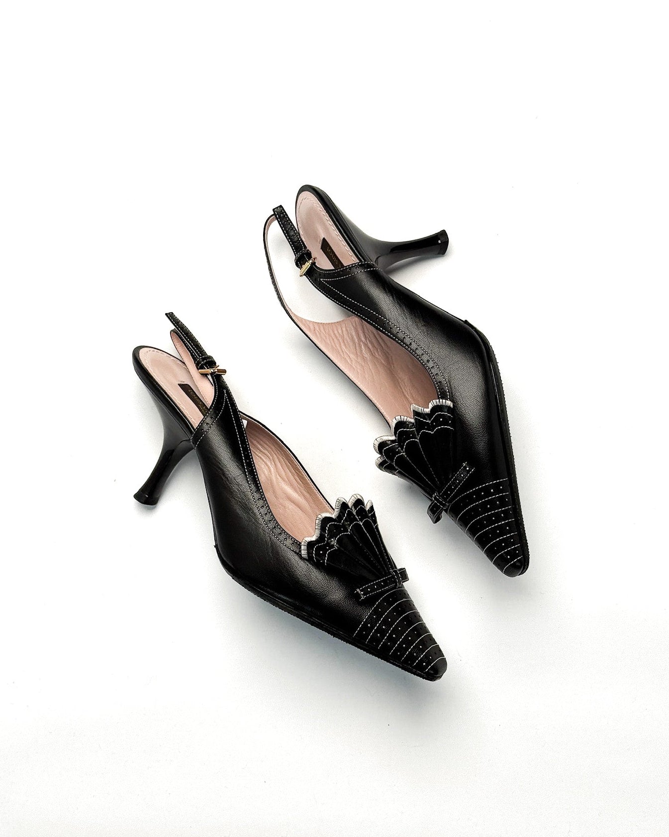 Louis Vuitton Ruffle Slingbacks • EU 37