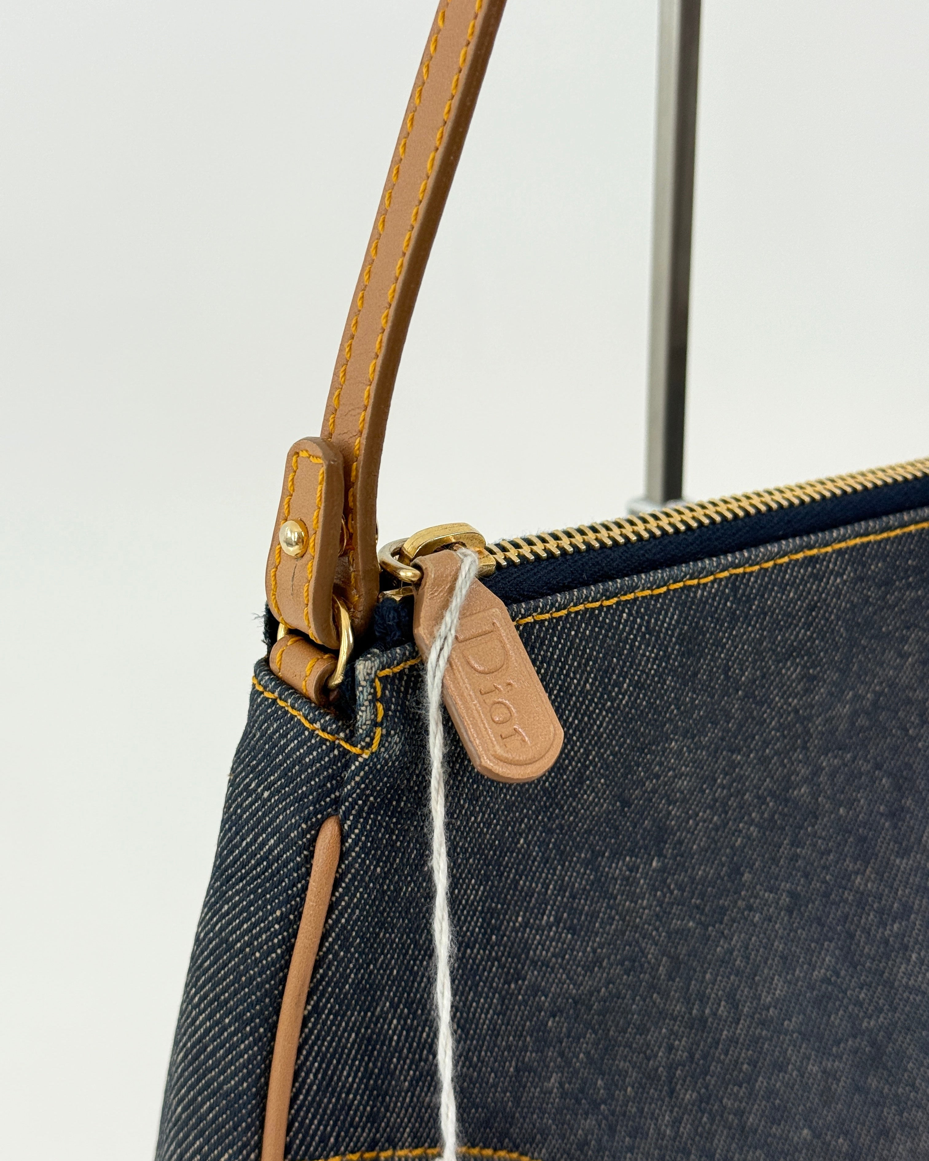 Dior Mini Denim Saddle Bag