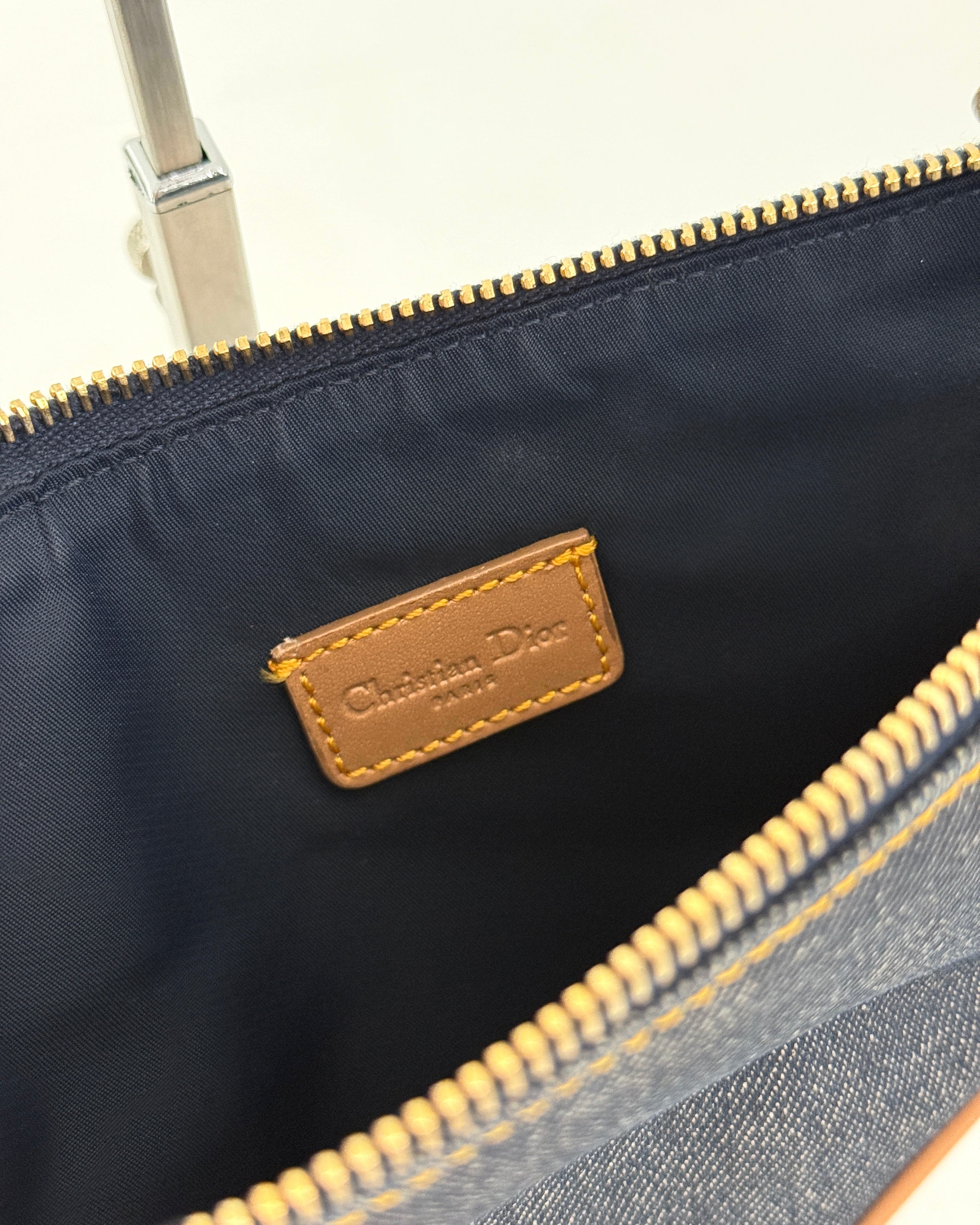Dior Mini Denim Saddle Bag