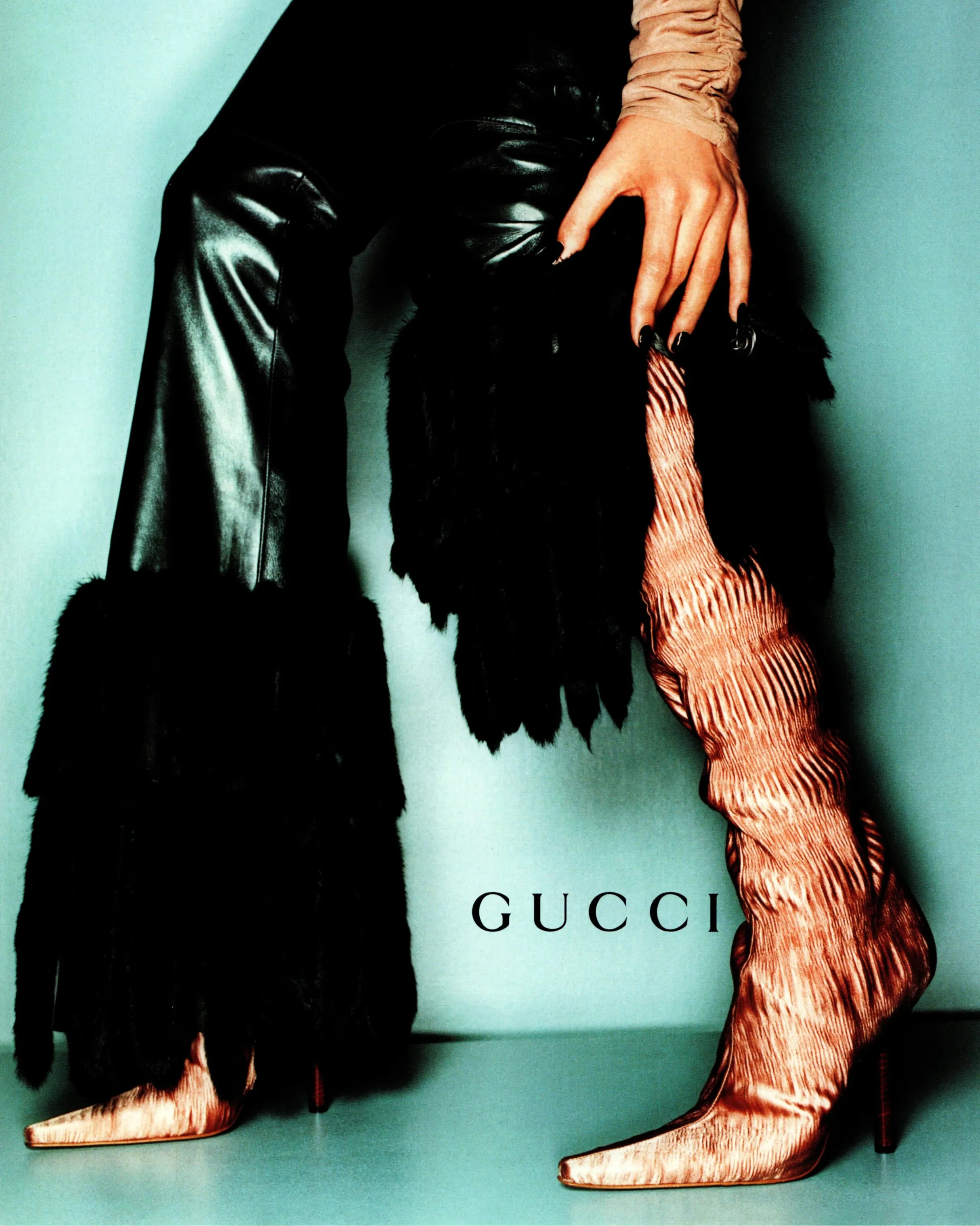 Gucci AW1999 Silk Boots • EU 37.5