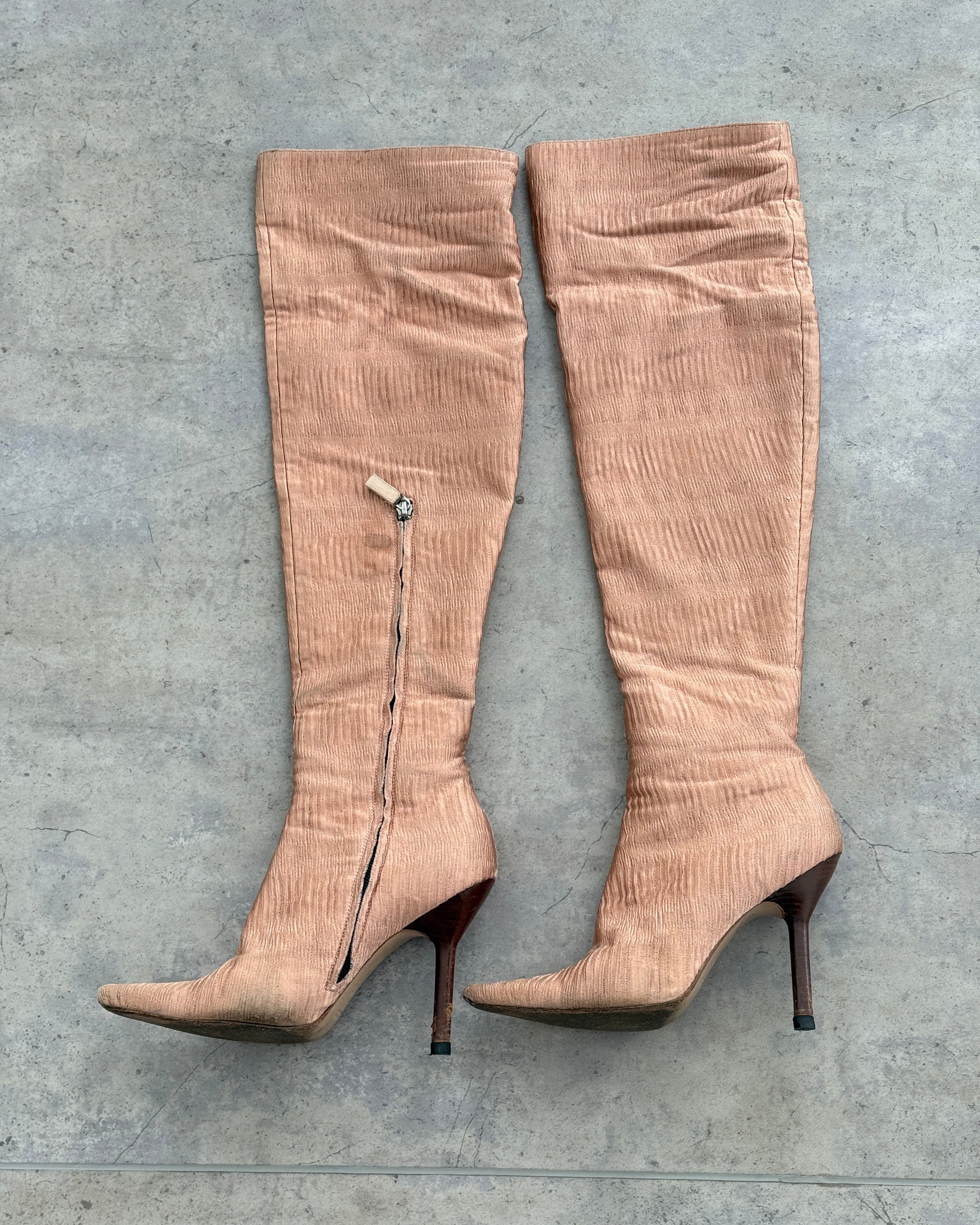 Gucci AW1999 Silk Boots • EU 37.5