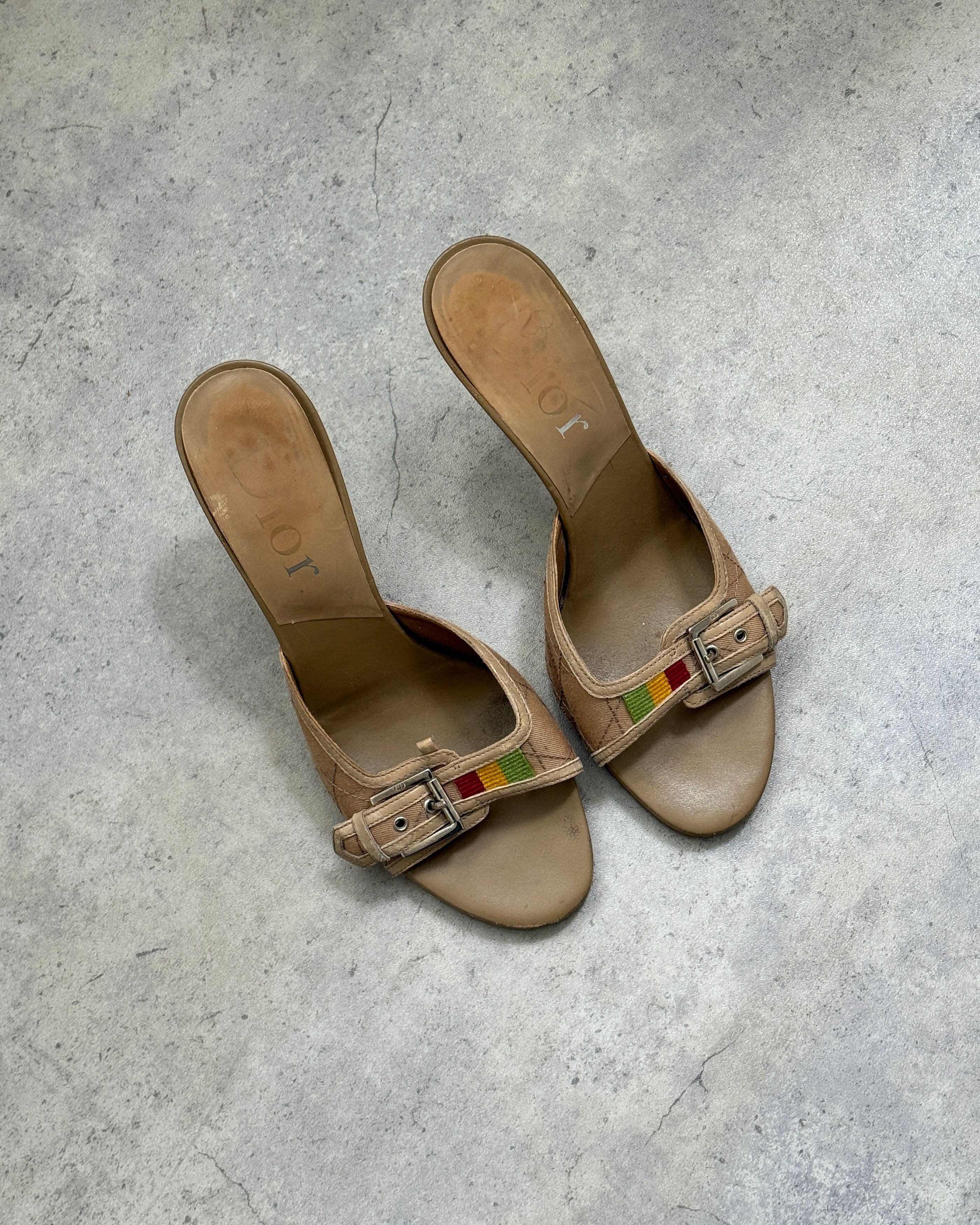 Dior AW2004 Rasta Mules • EU 39.5