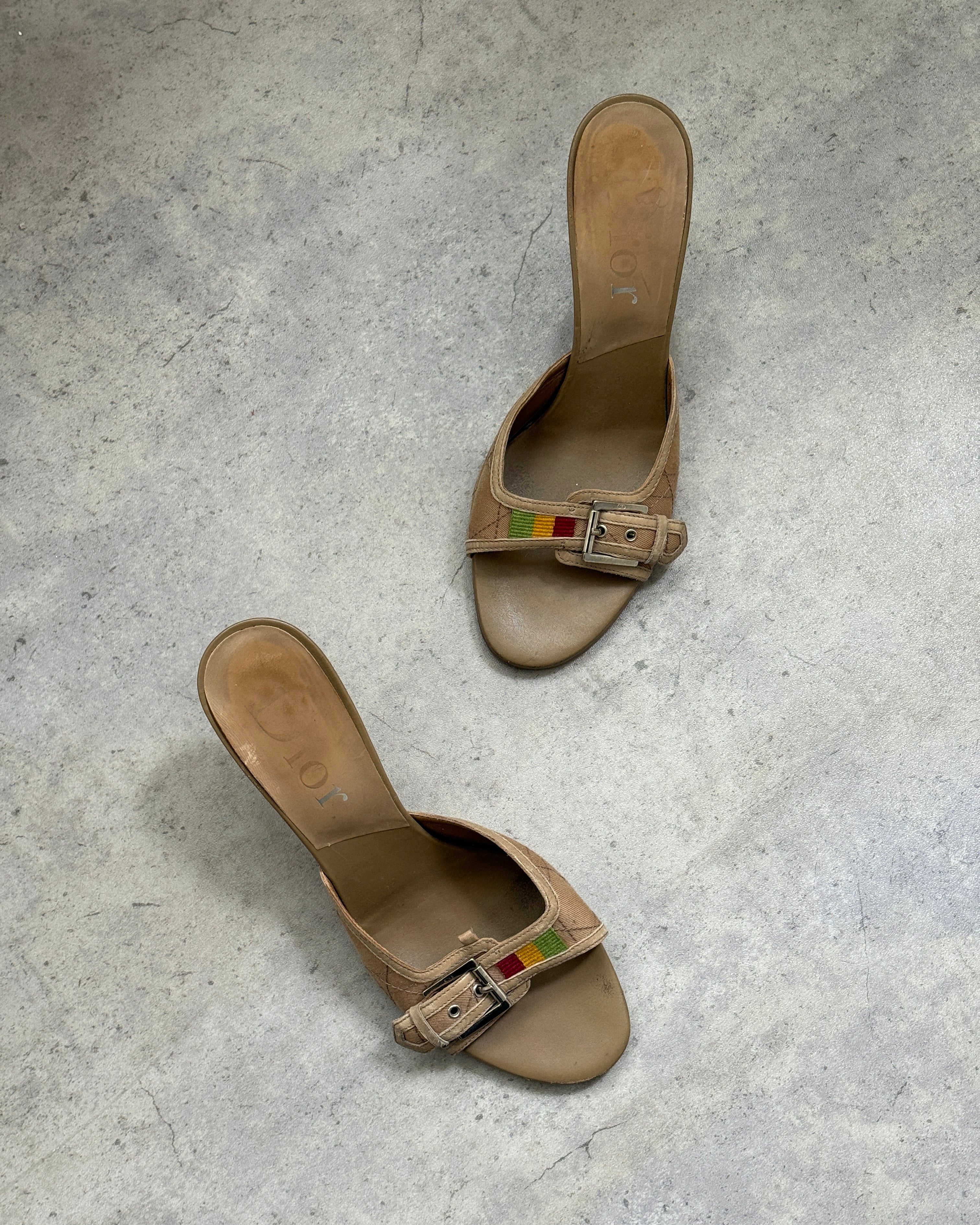 Dior AW2004 Rasta Mules • EU 39.5