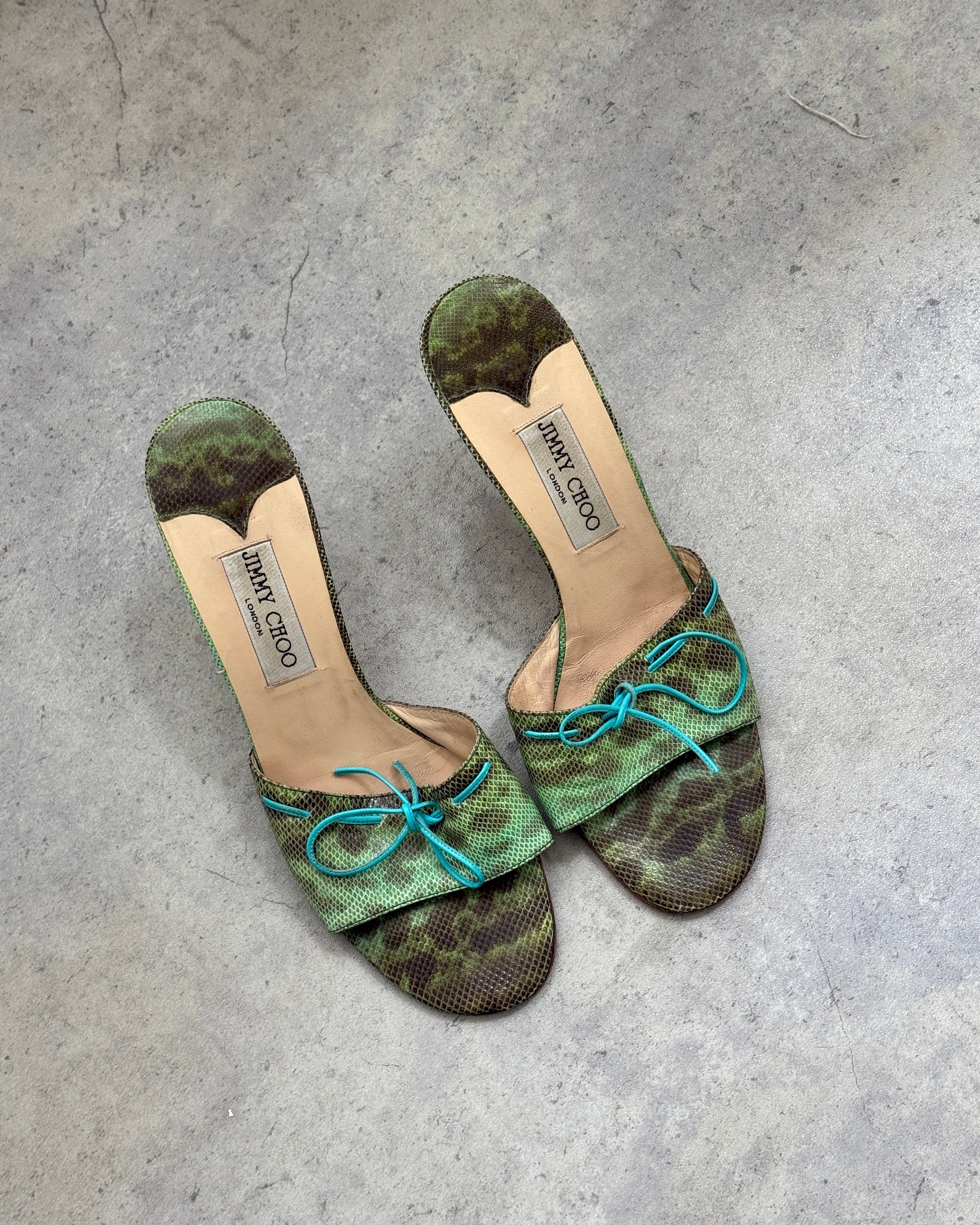 Jimmy Choo Lizard Mules • EU 39