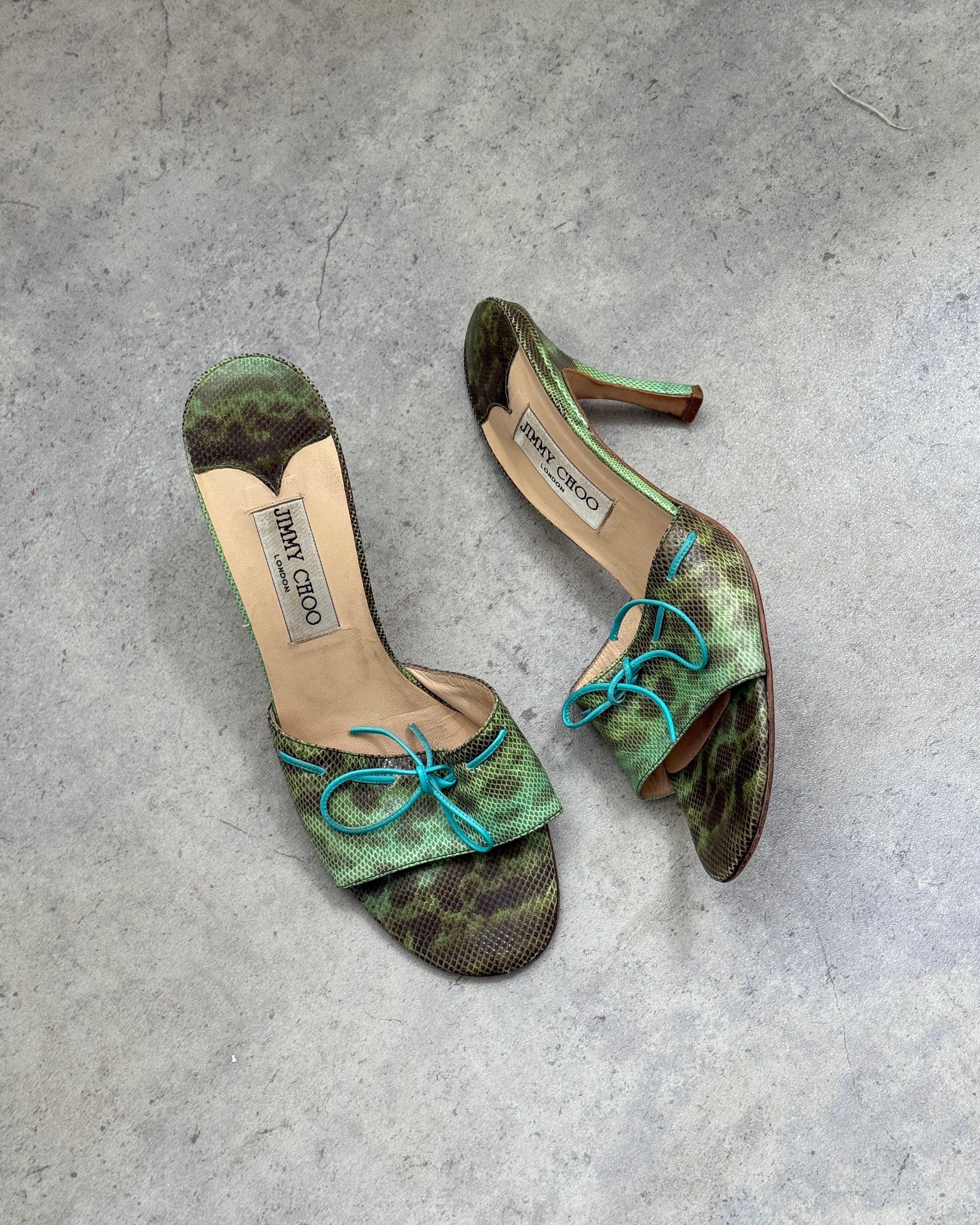 Jimmy Choo Lizard Mules • EU 39
