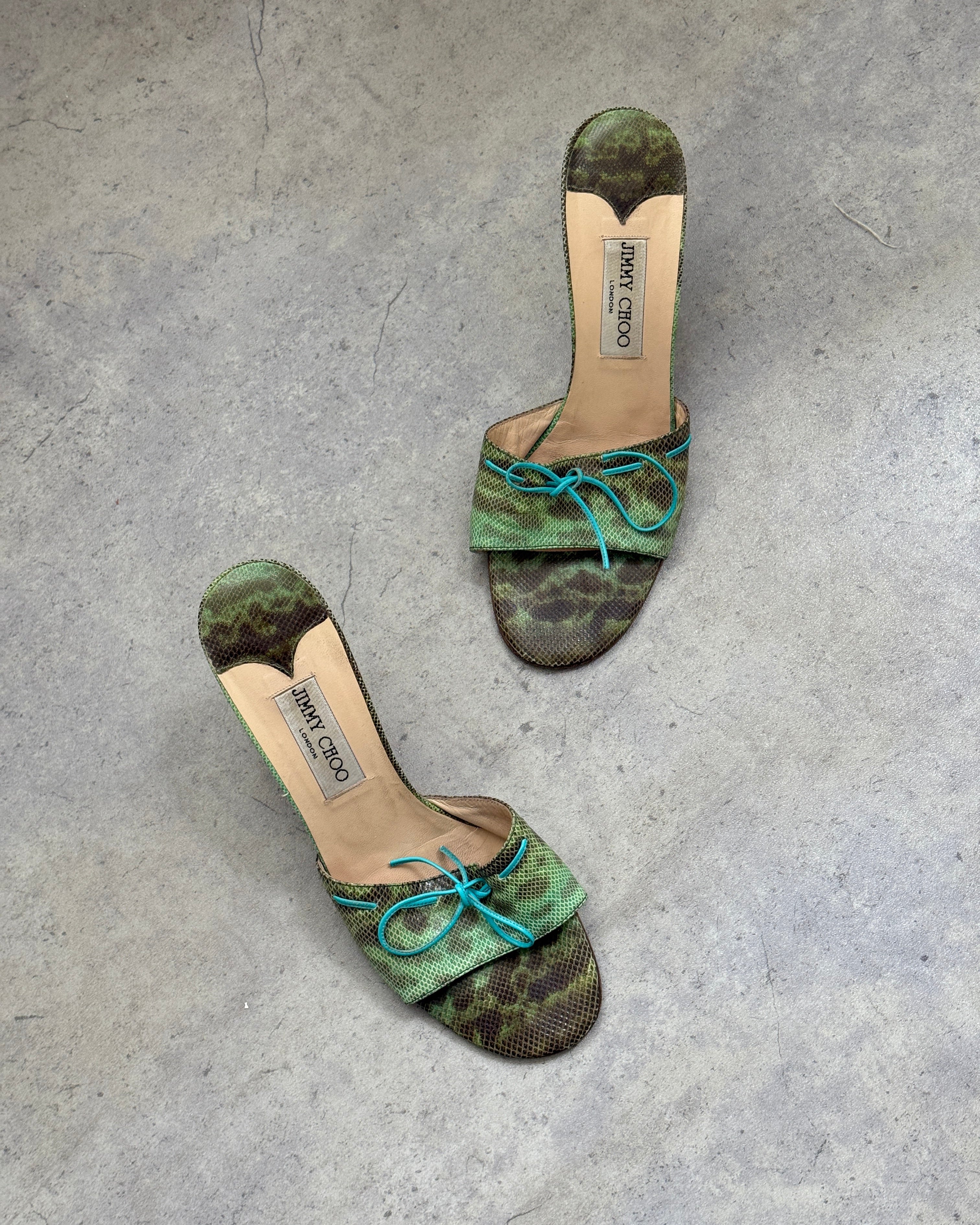 Jimmy Choo Lizard Mules • EU 39