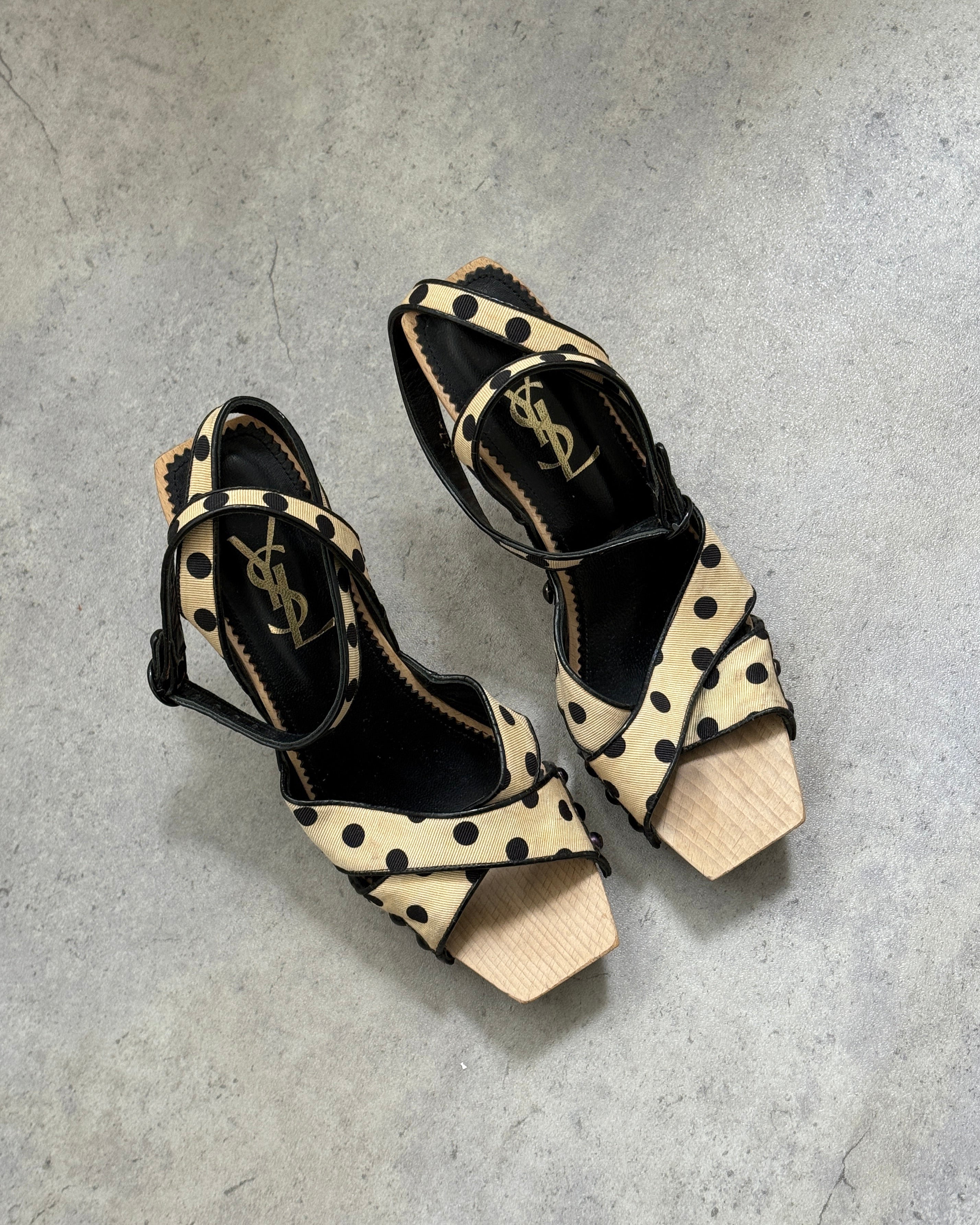 YSL SS2005 Polka Dot Heels • EU 37