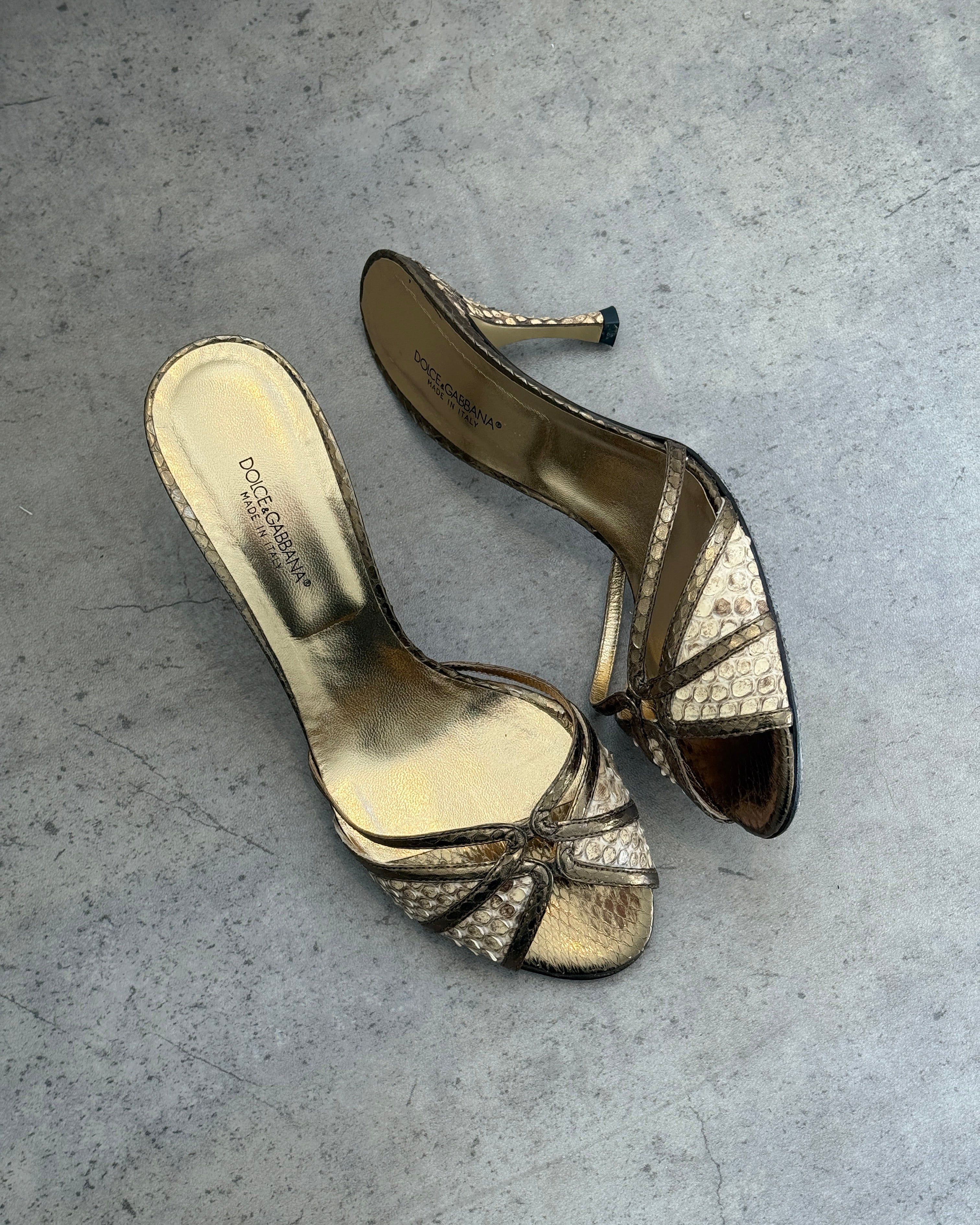 Dolce & Gabbana Snake Mules • EU 38.5