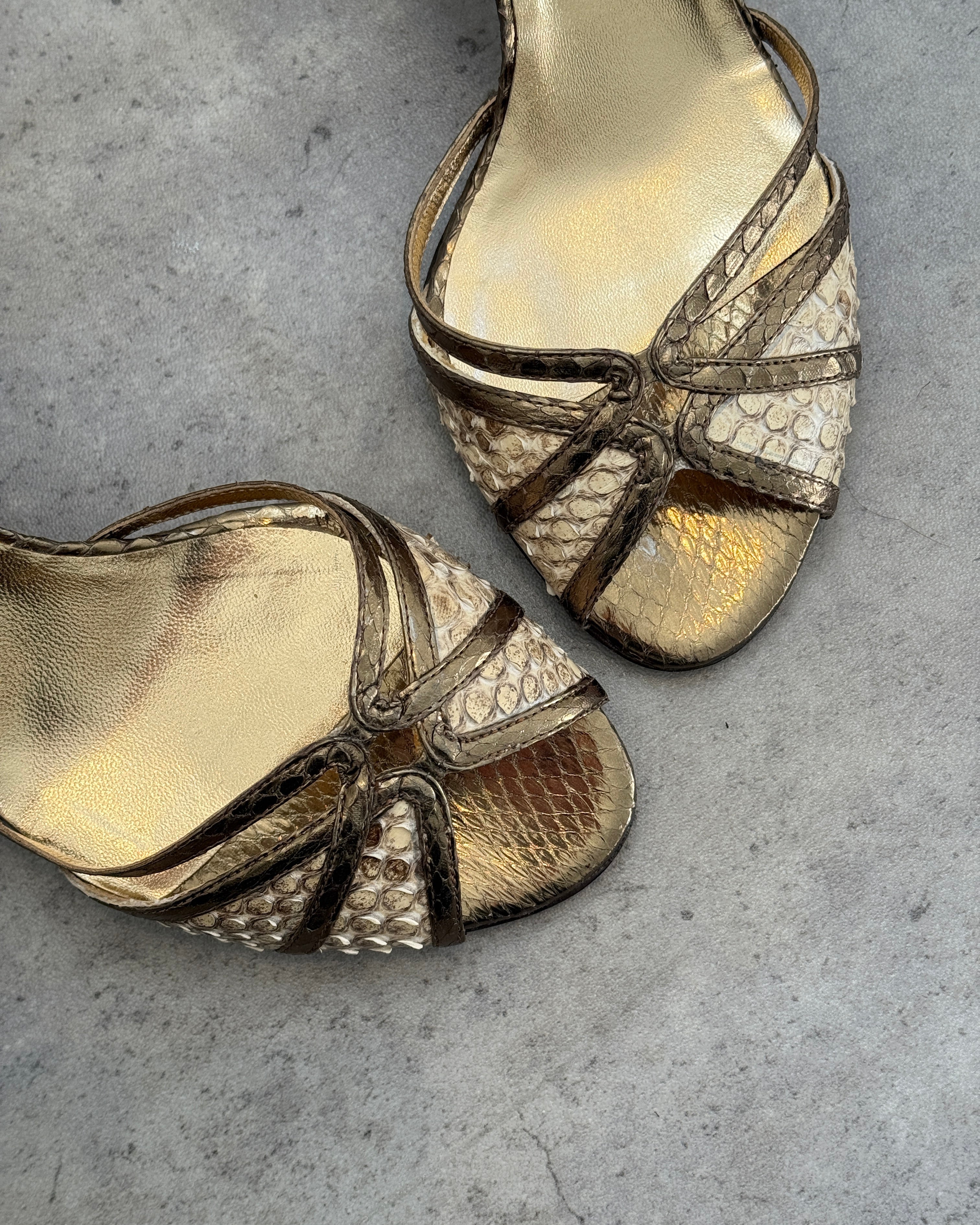 Dolce & Gabbana Snake Mules • EU 38.5