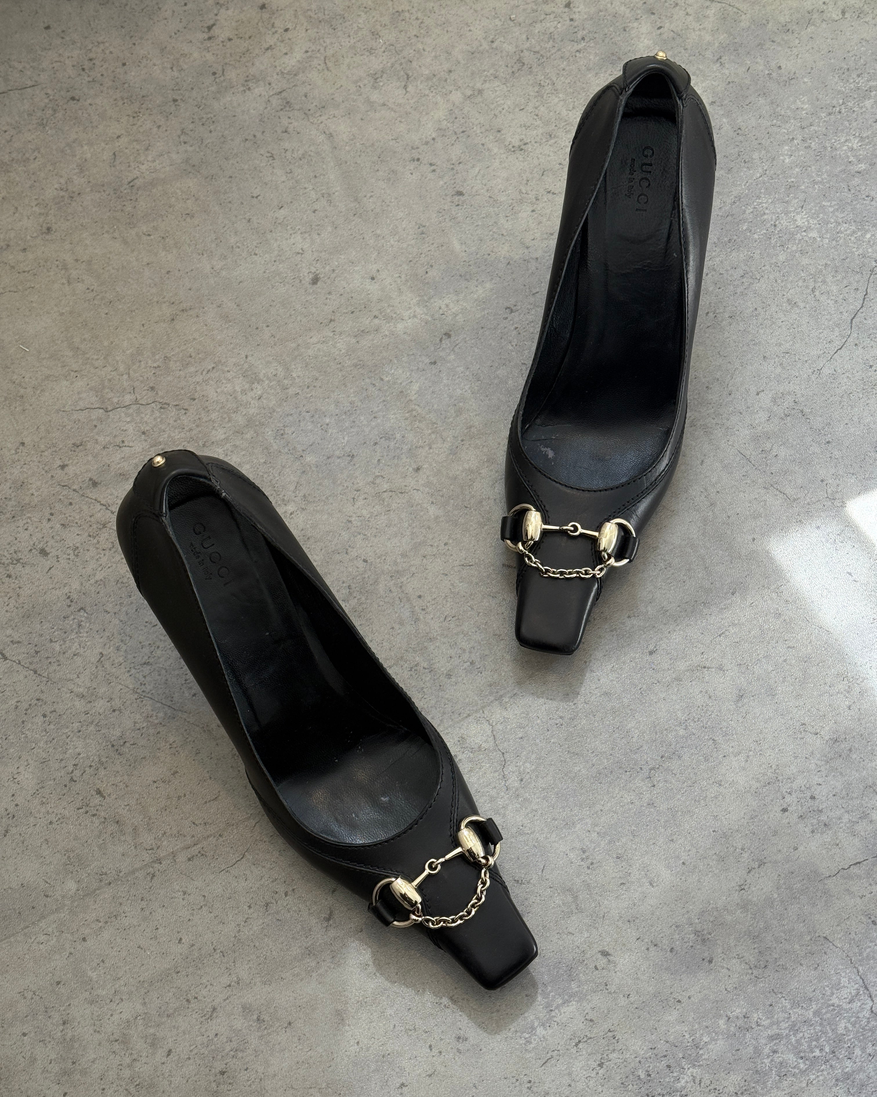 Gucci Horsebit Chain Courts • EU 38.5