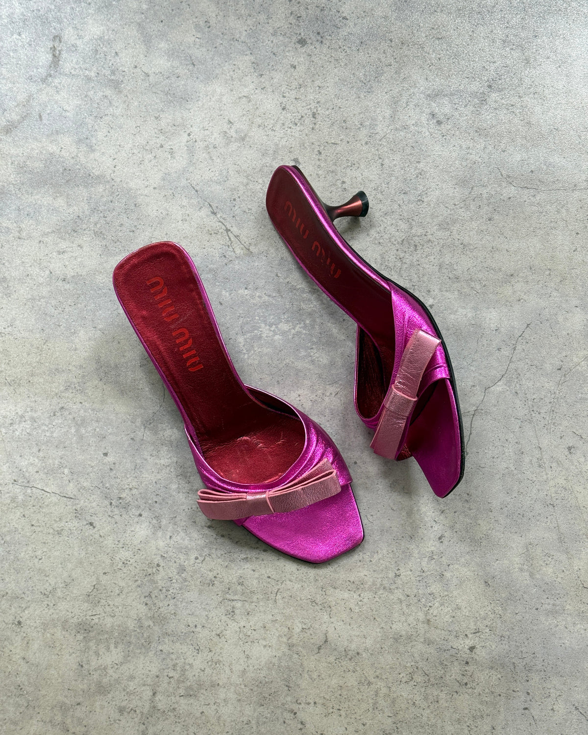 Miu Miu SS2000 Bow Mules • EU 39