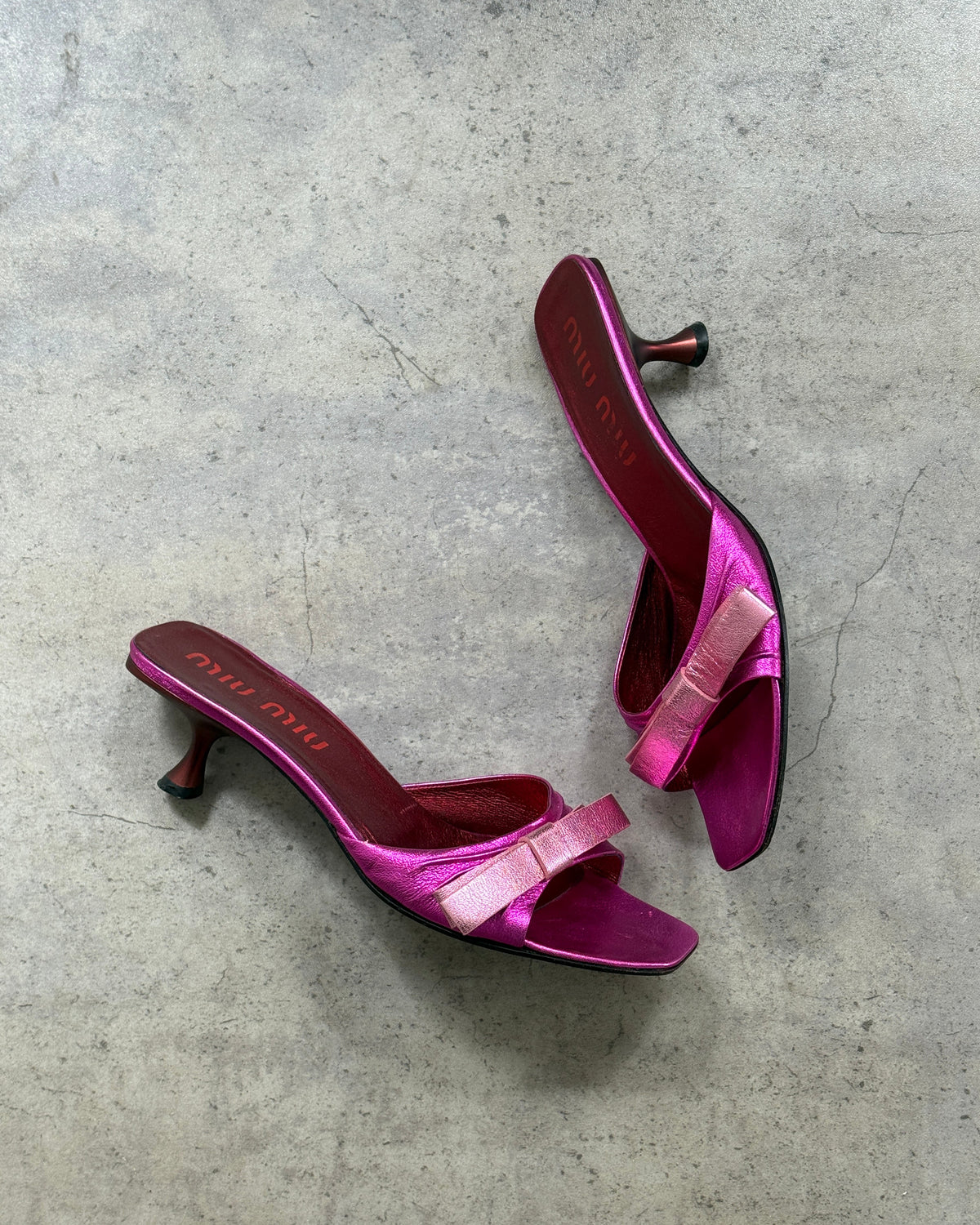 Miu Miu SS2000 Bow Mules • EU 39