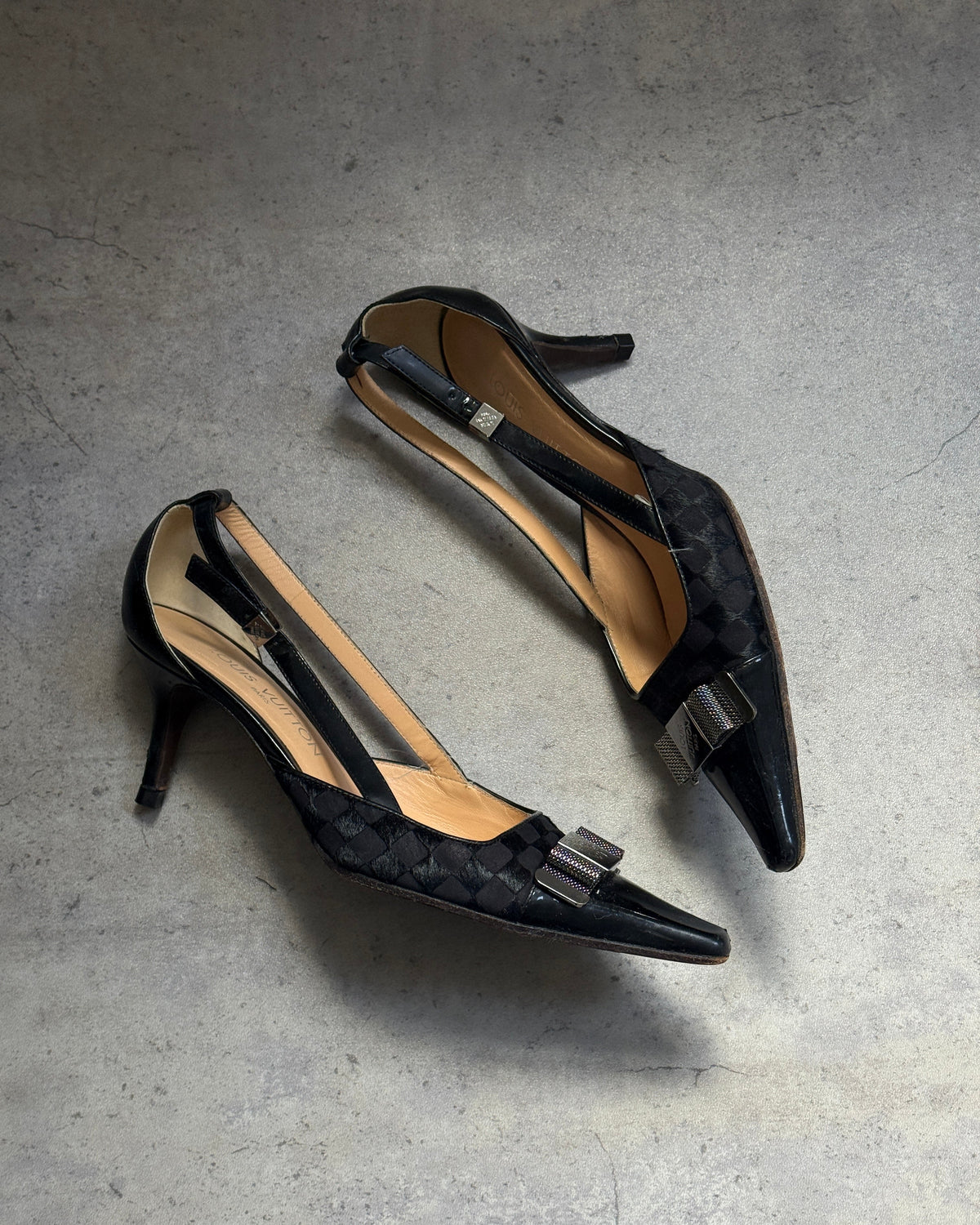 Louis Vuitton Ponyhair Buckle Heels • EU 38