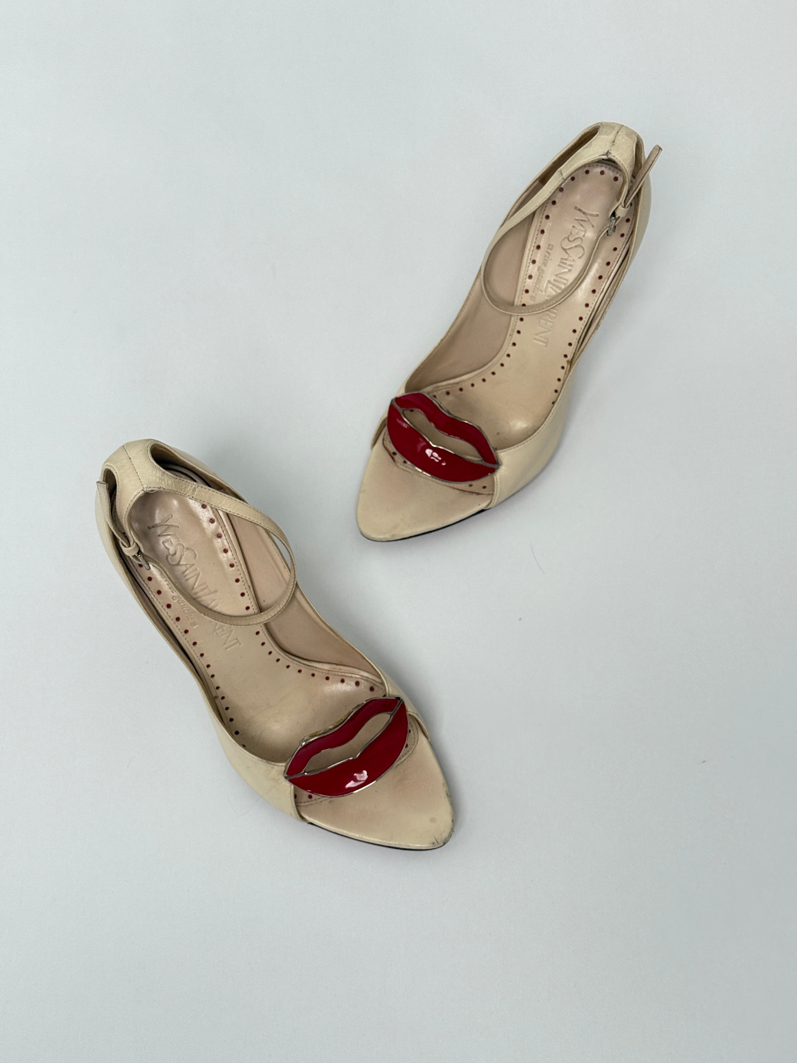 Yves Saint Laurent "Dali" Red Lip Heels • EU 36.5