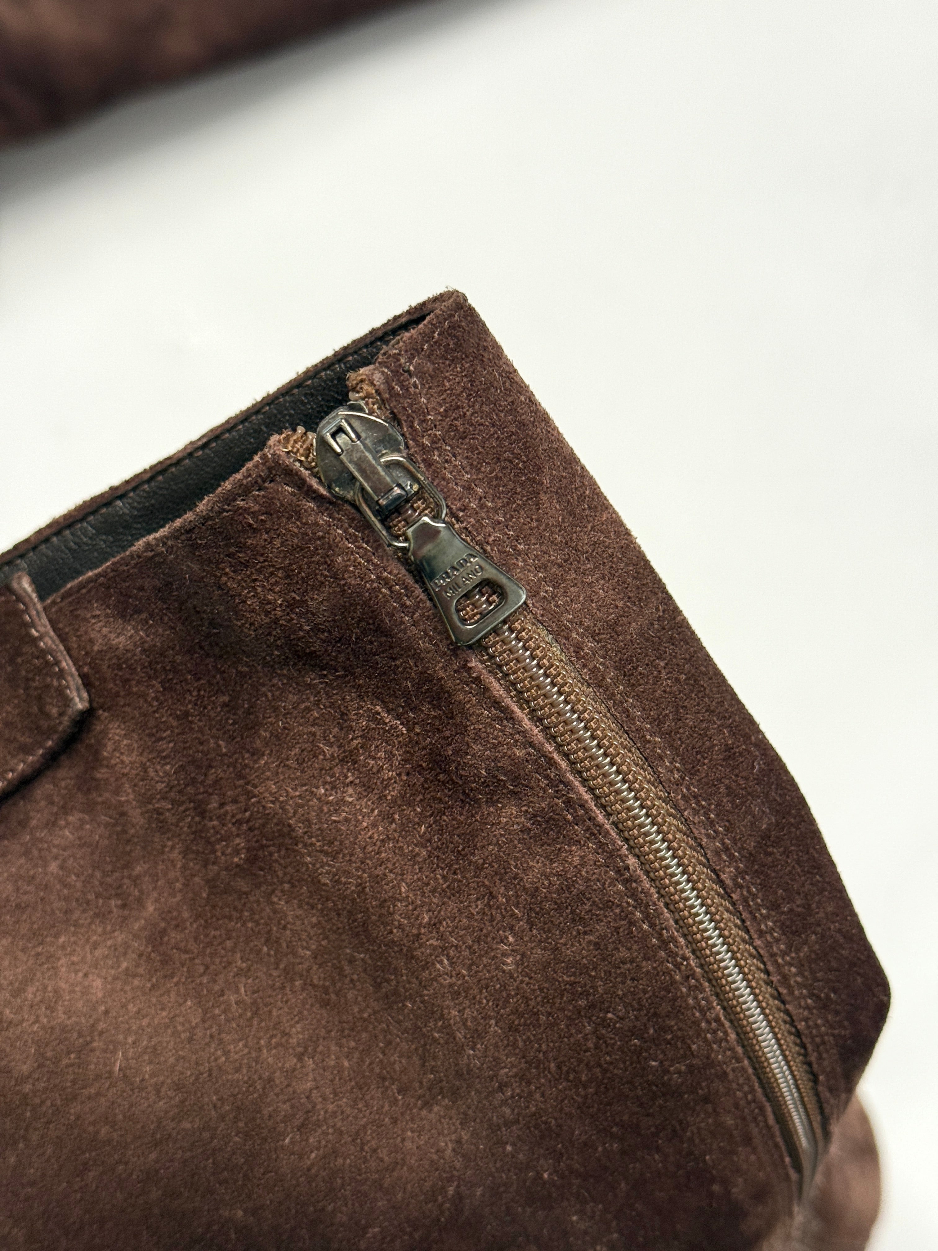 Prada Suede Buckle Boots • EU39.5