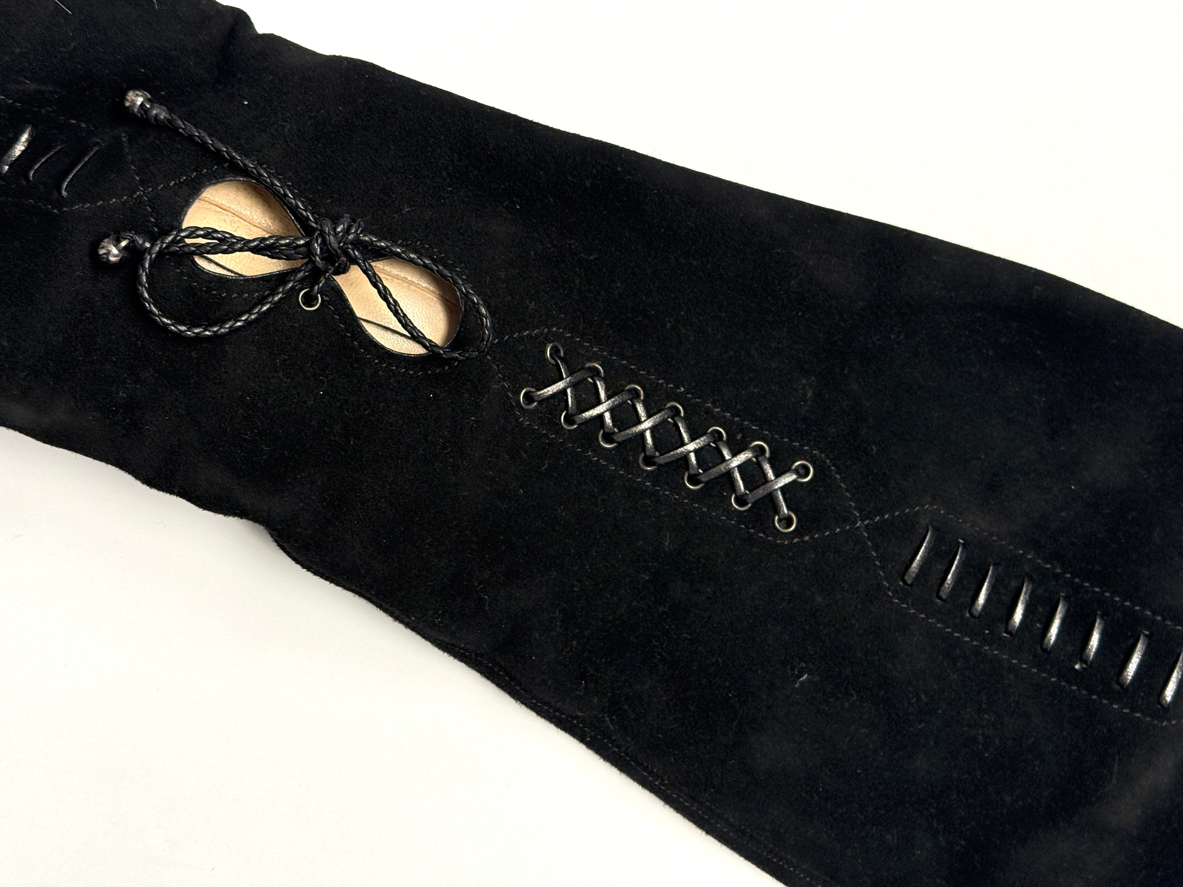 Jimmy Choo Suede Lace Up Boots • EU 38