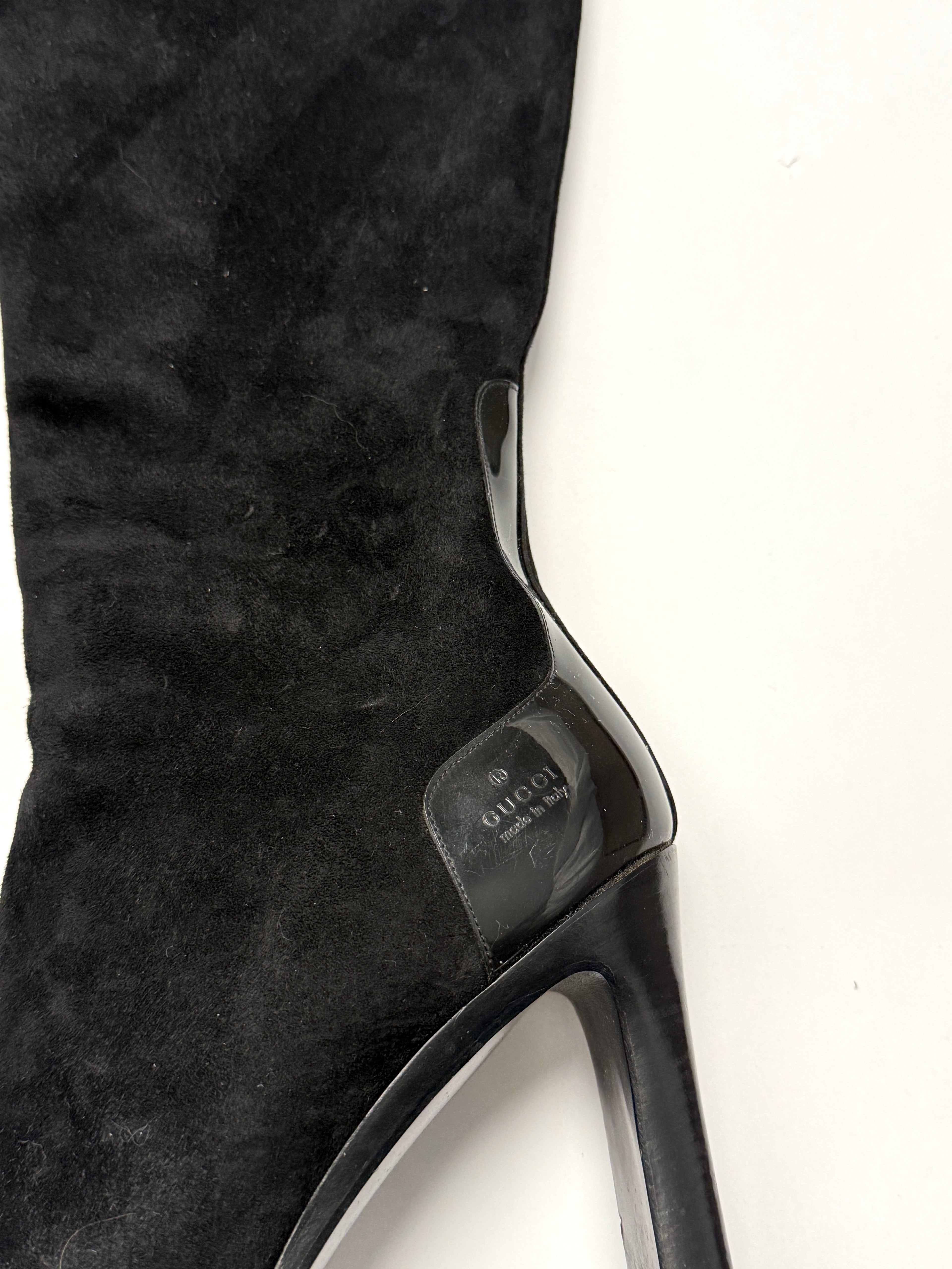 Gucci Black Suede Boots • EU 38.5