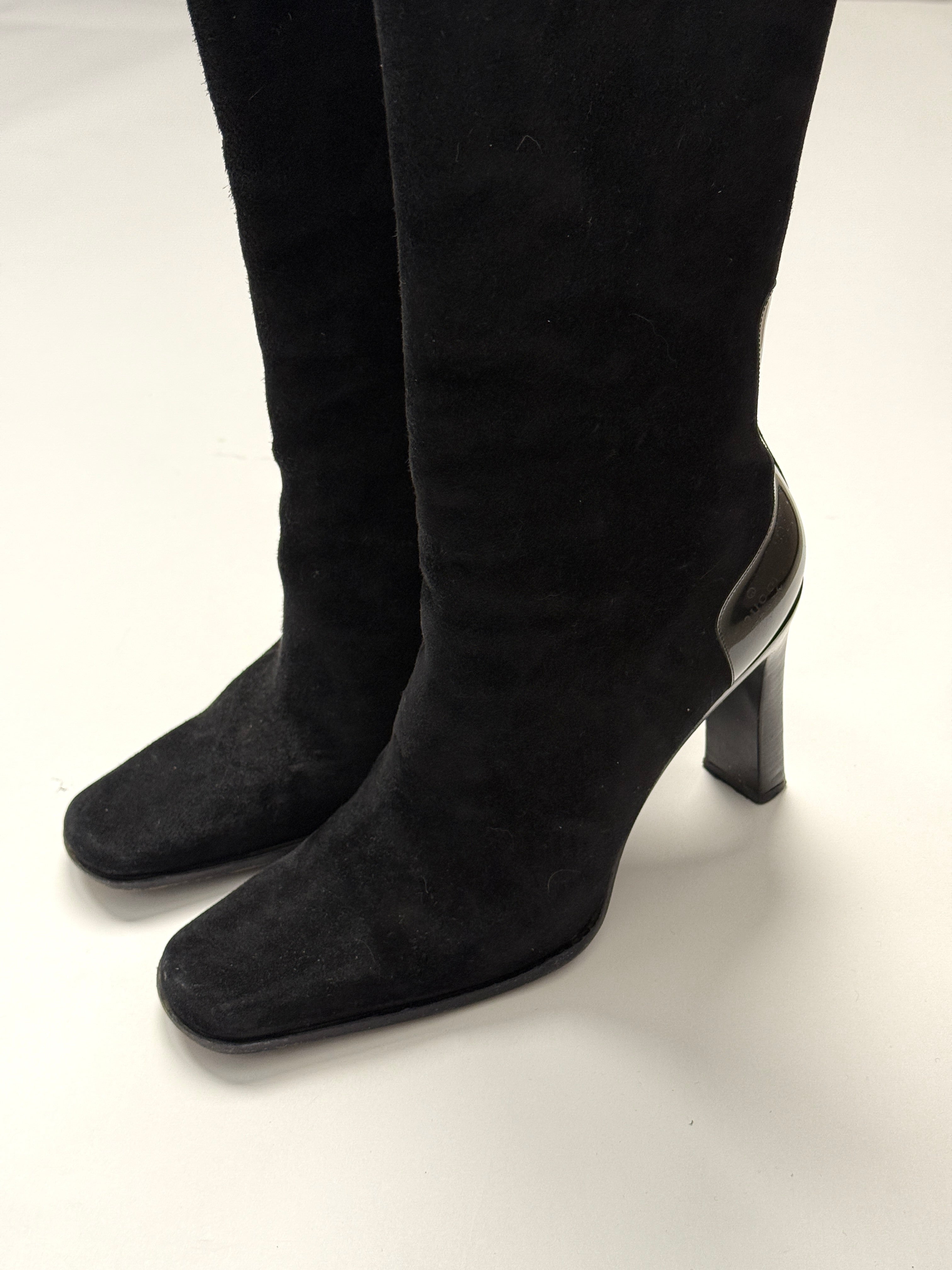 Gucci Black Suede Boots • EU 38.5