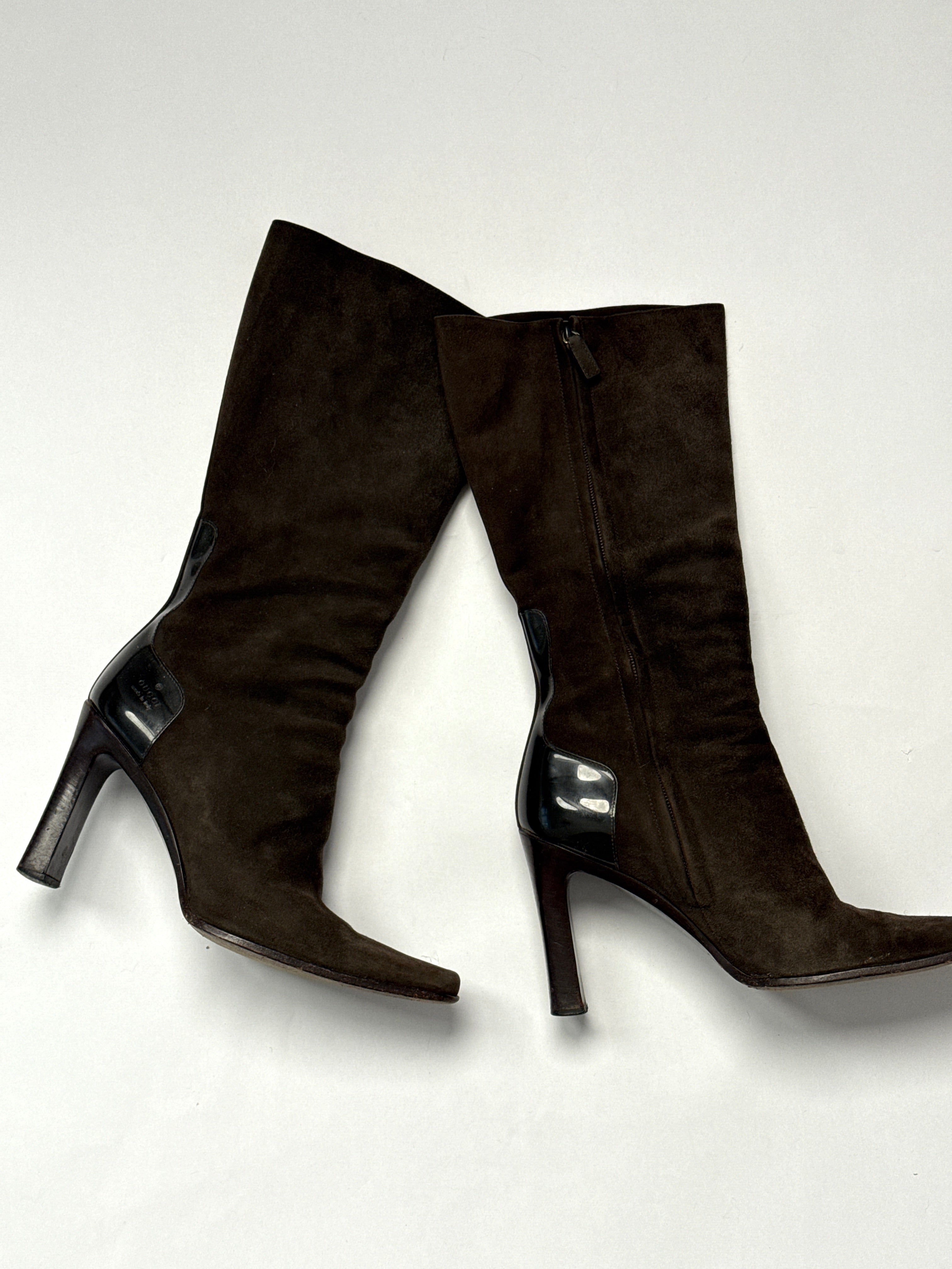 Gucci Brown Suede Boots • EU 37.5