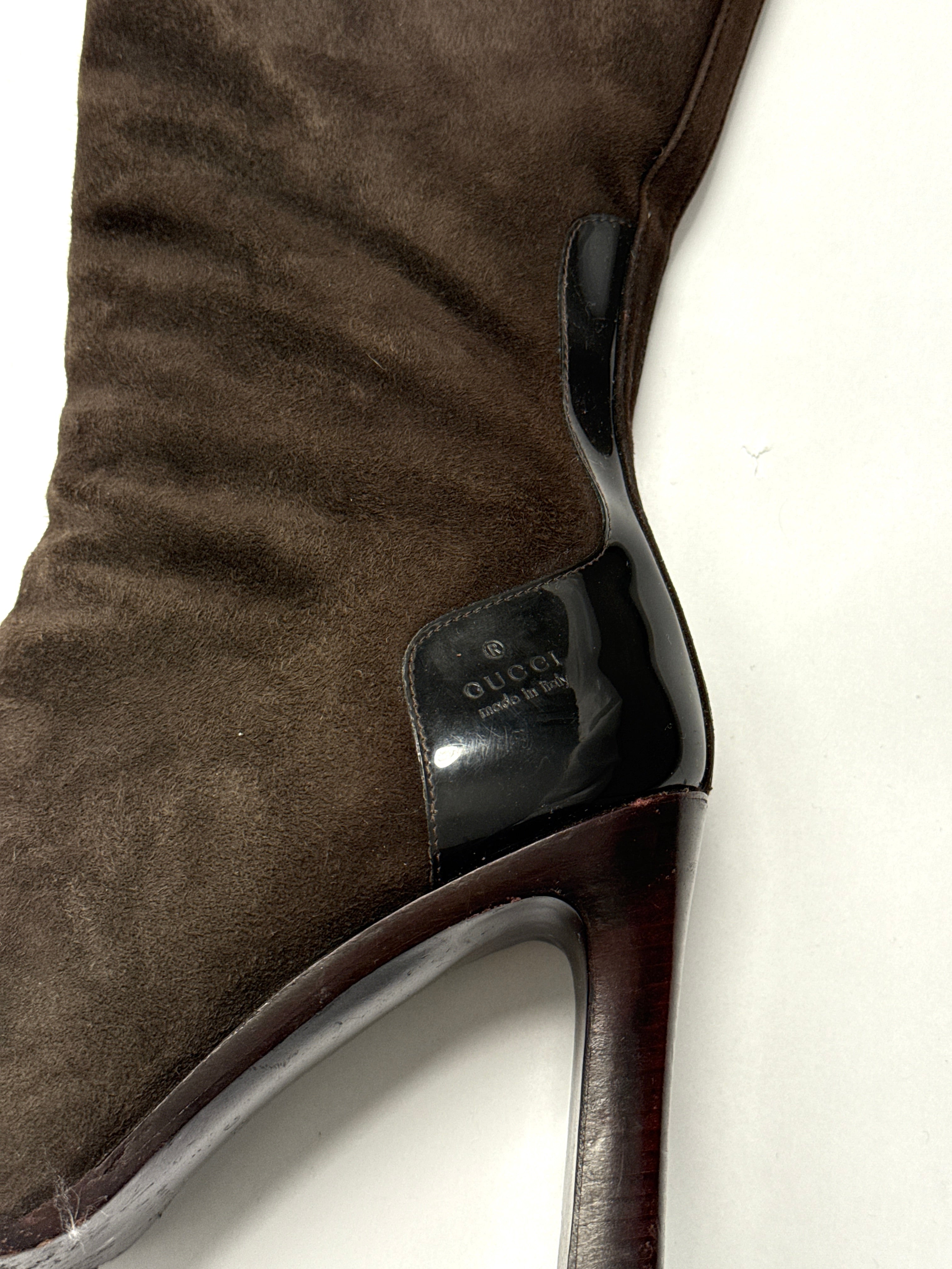 Gucci Brown Suede Boots • EU 37.5
