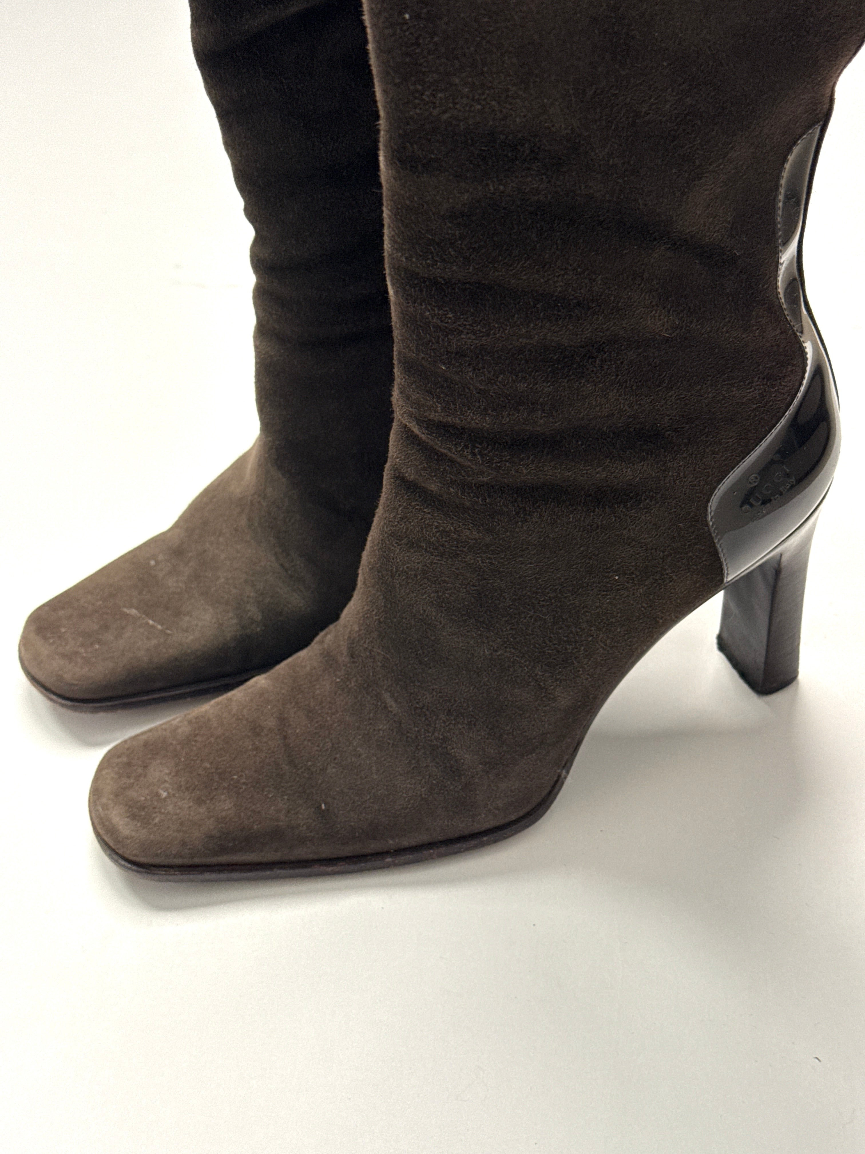 Gucci Brown Suede Boots • EU 37.5