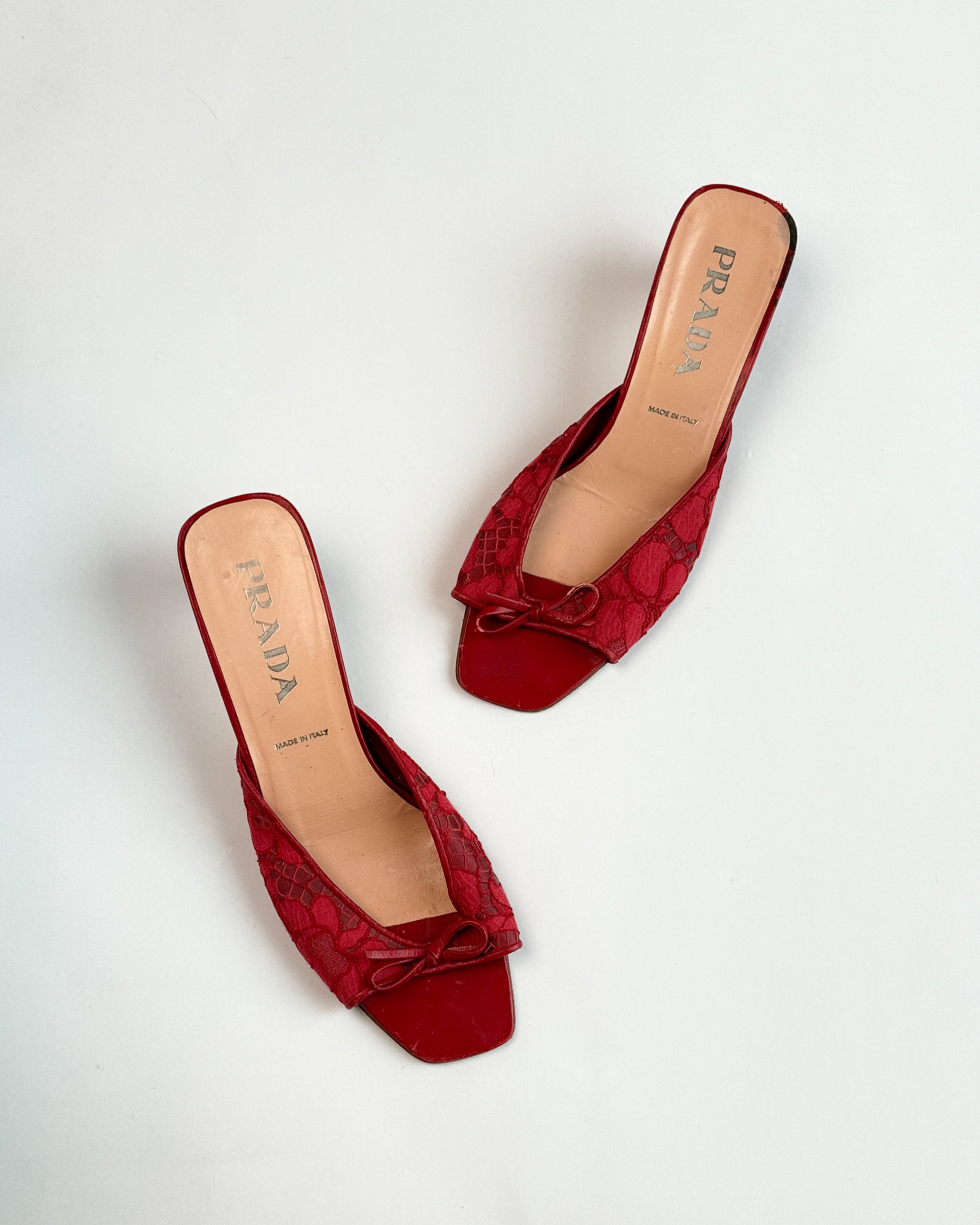 Prada Lace Kitten Heels • EU 38