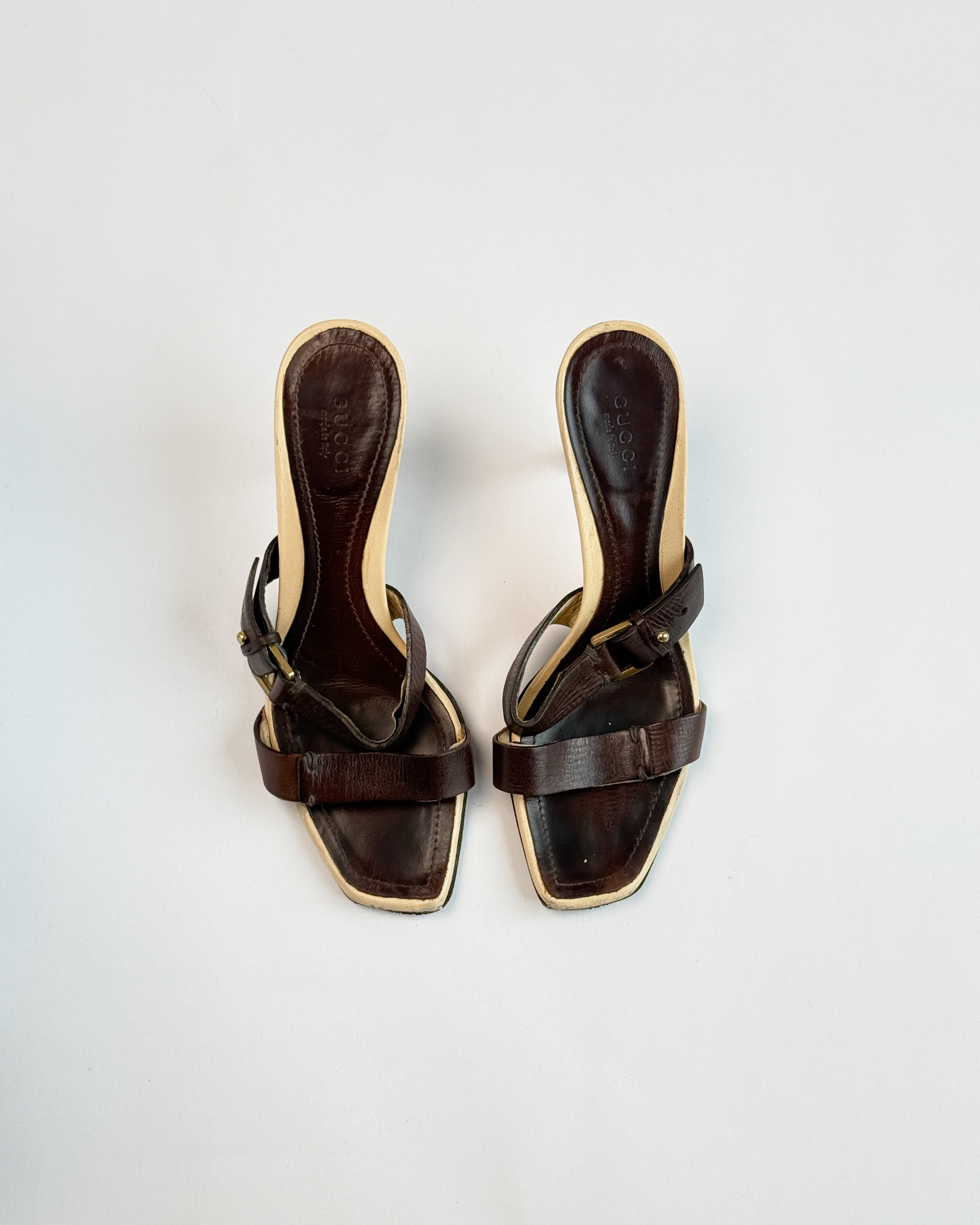 Gucci Brown Strap Heels • EU36.5