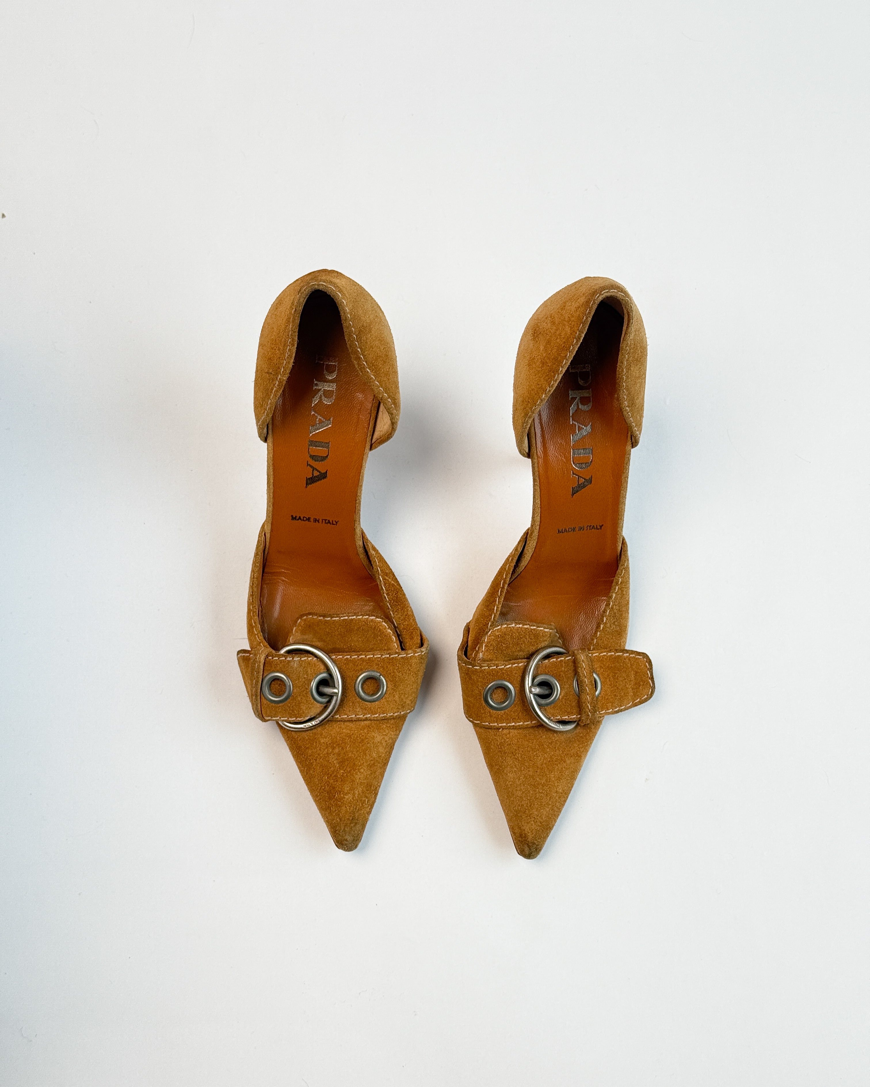 Prada Suede D'Orsay Heels • EU35