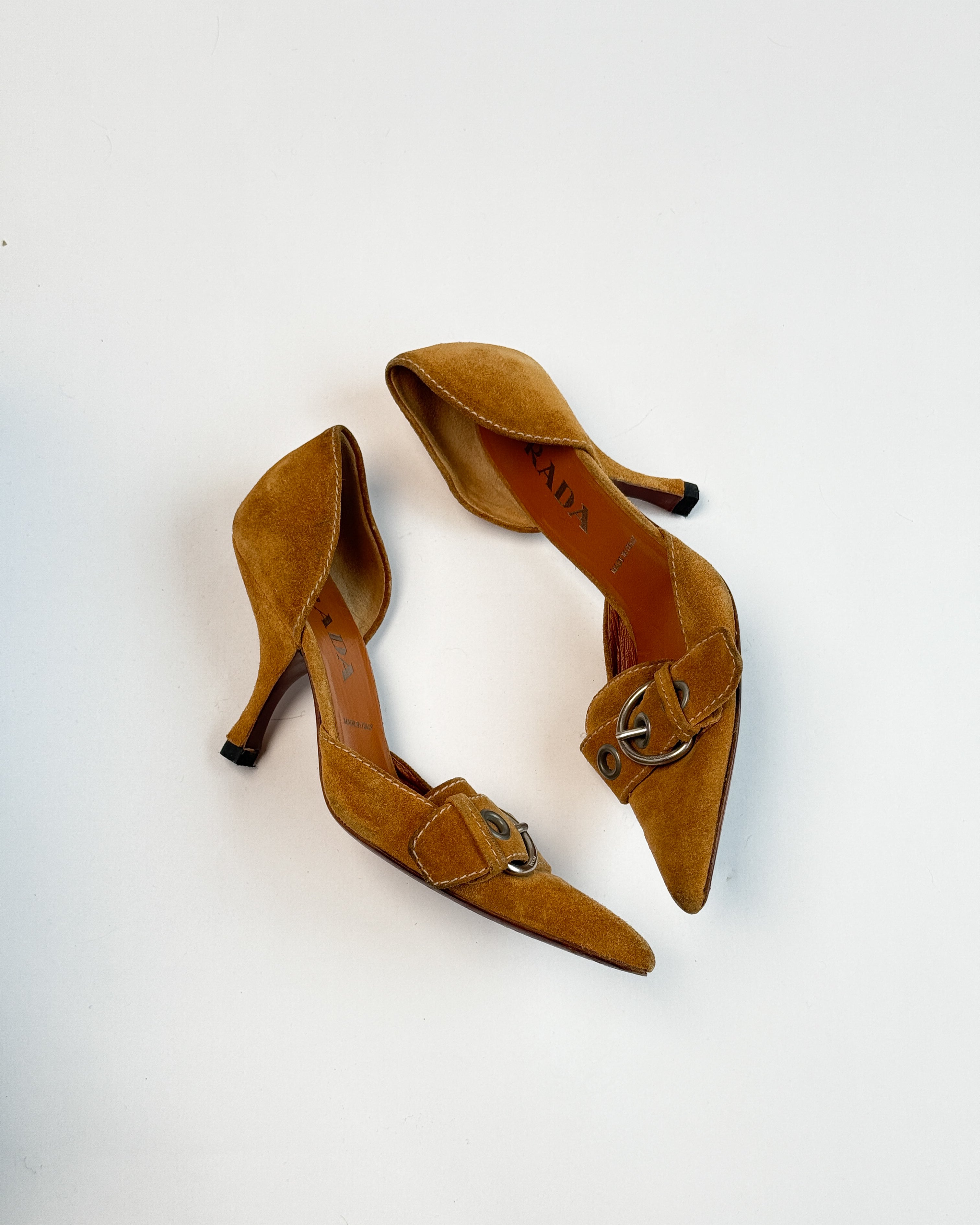 Prada Suede D'Orsay Heels • EU35